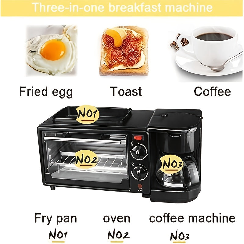 3-in-1 Multifunctional Breakfast Machine Compact Kitchen Appliance