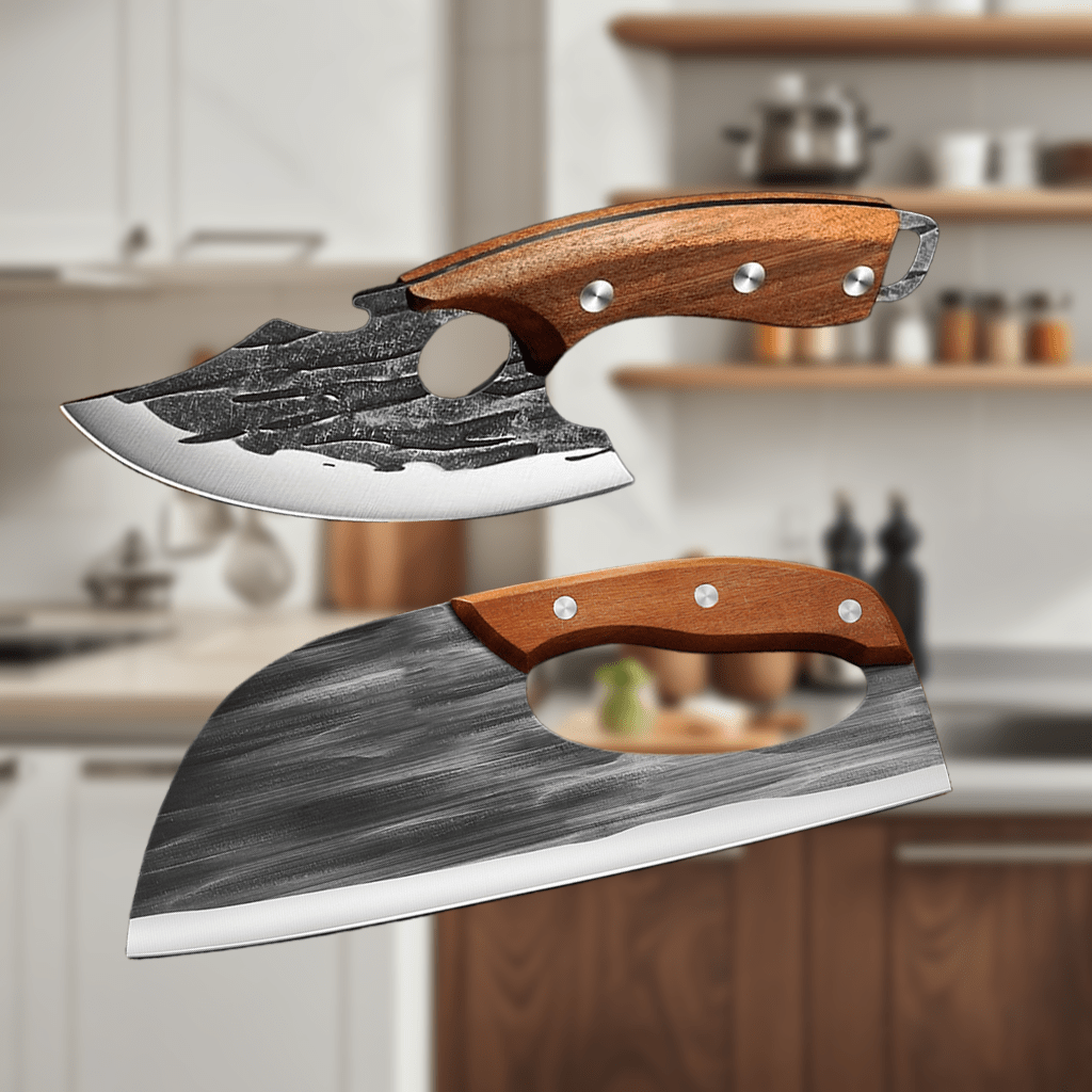 Ultra Sharp Kitchen Knives 2PCS Ergonomic Chopper Set