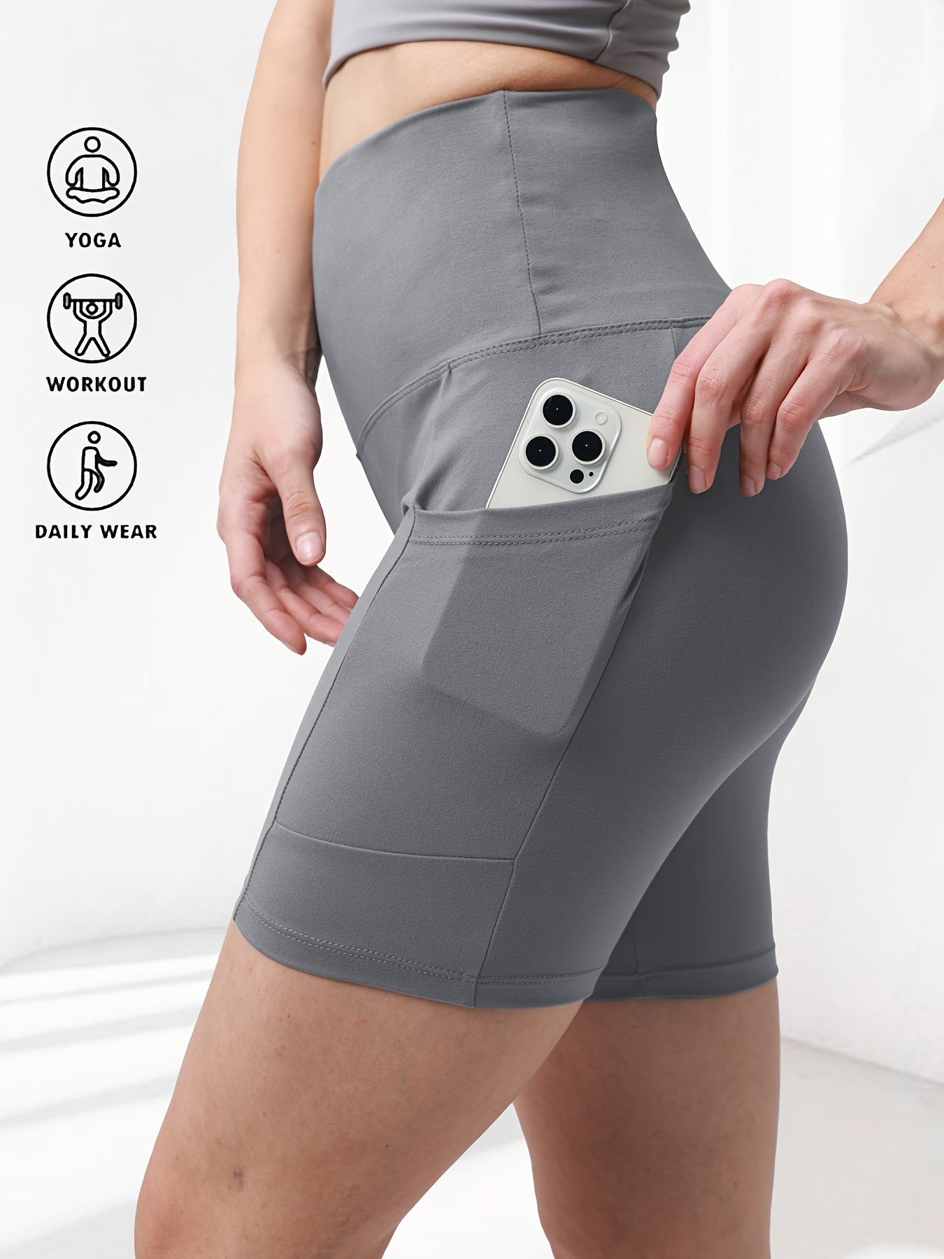 Women's High Waisted Yoga Shorts Tummy Control Butt Lifting