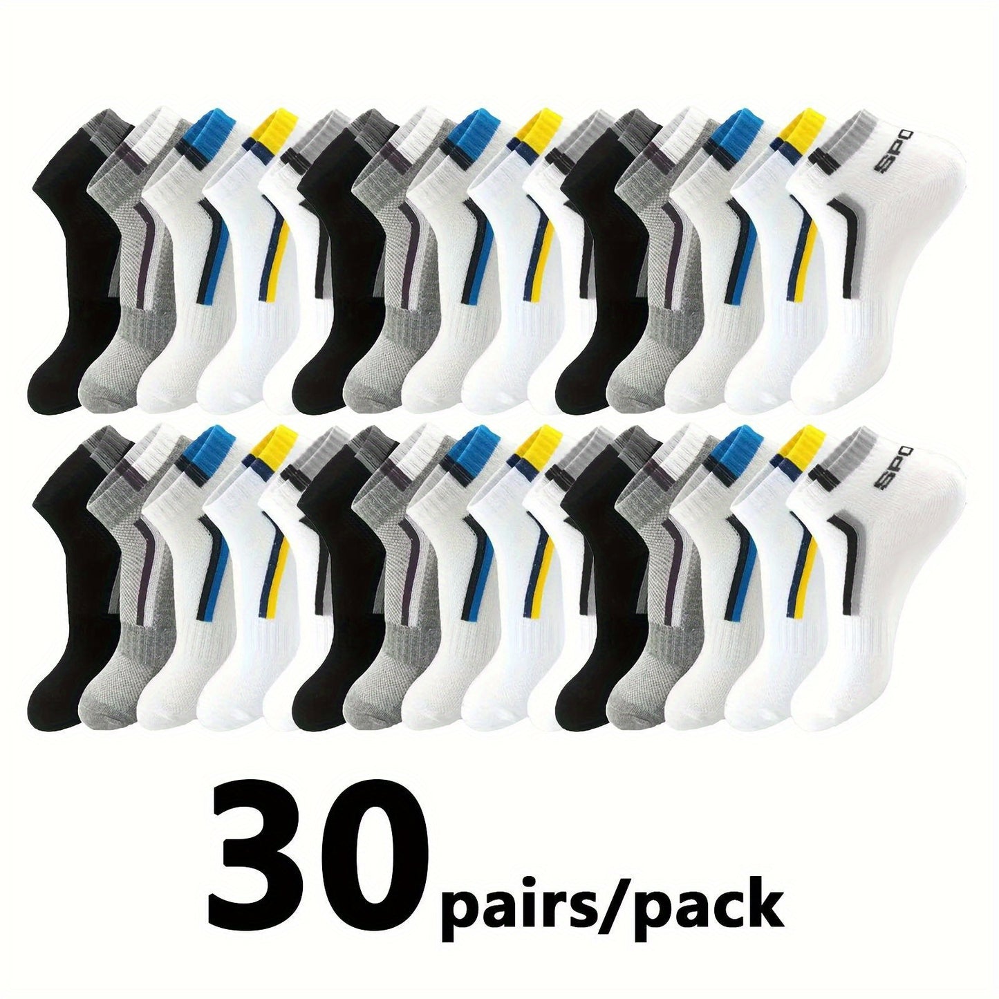 Breathable Socks Soft Breathable Men's Liner Anklets Socks