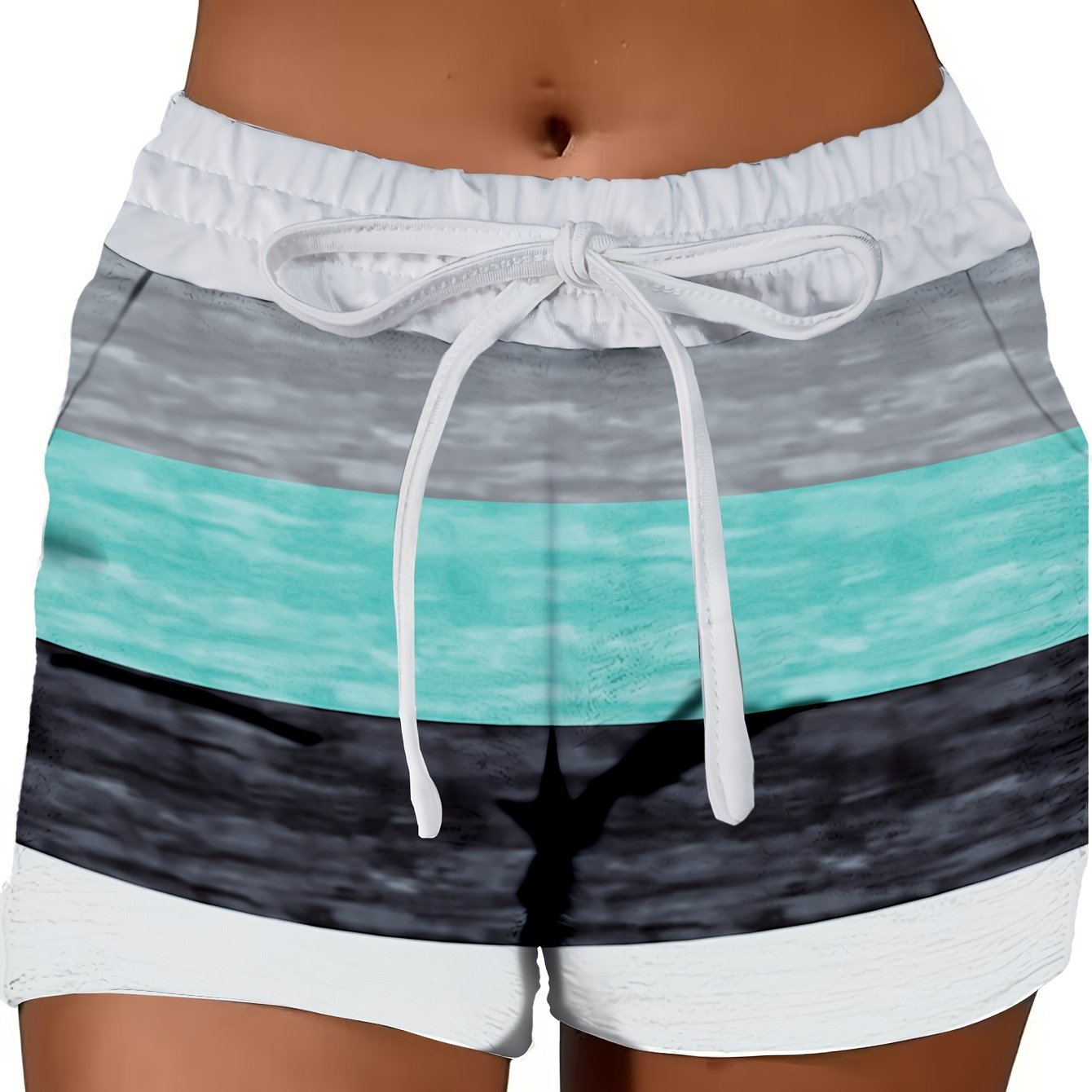 High Waist Shorts Casual High Waist Drawstring Waist Shorts