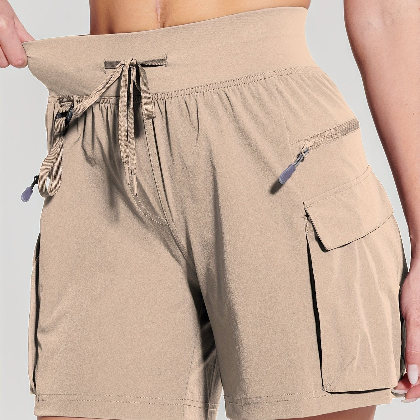 Women's Quick-Dry UPF 50+ Hiking Cargo Shorts with Pockets