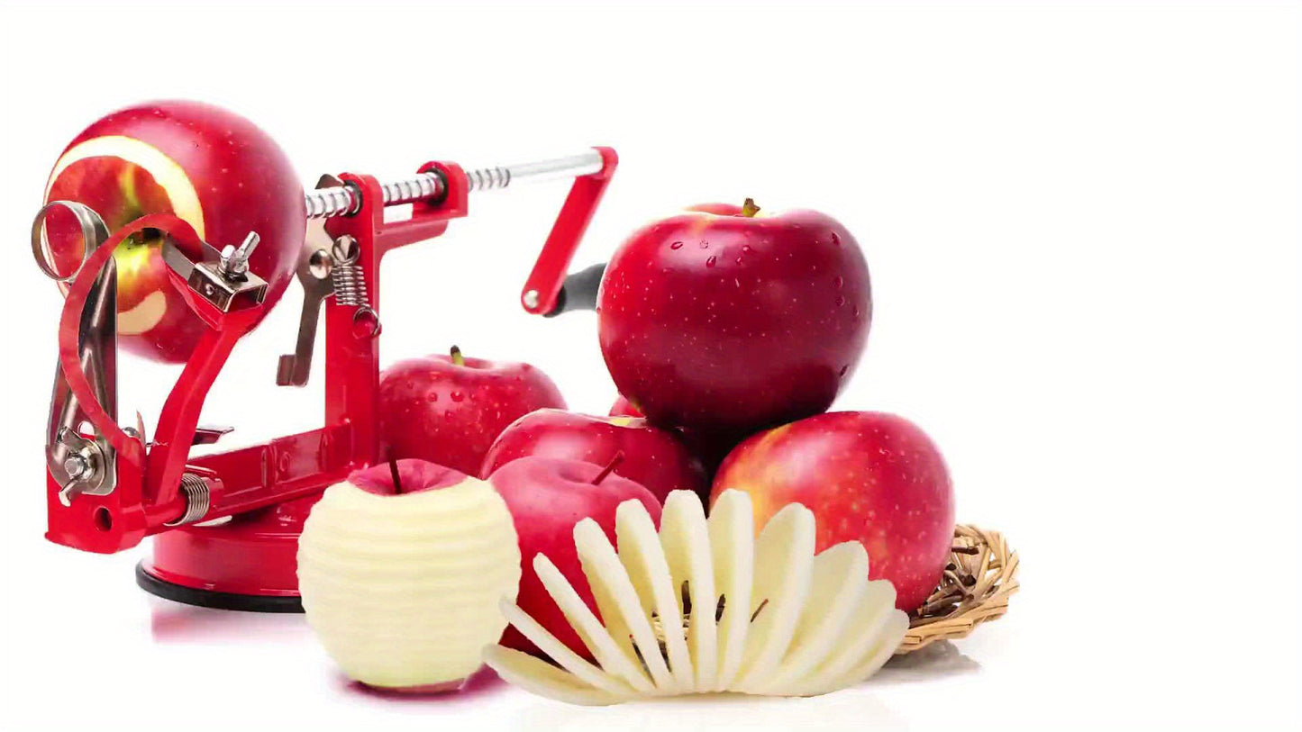 Fruit Peeler Slicer Corer 3 In 1 Heavy Duty Apple Peeler Mahogany