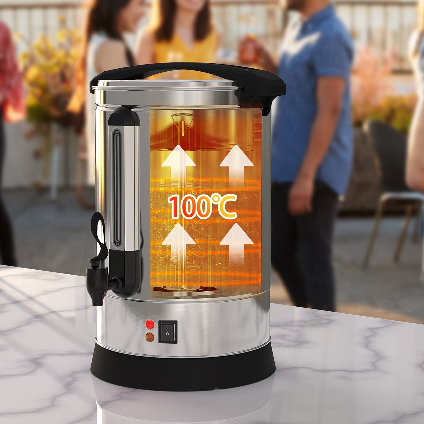 3.7 Gal 100 Cup Commercial Coffee Maker For Large Gatherings