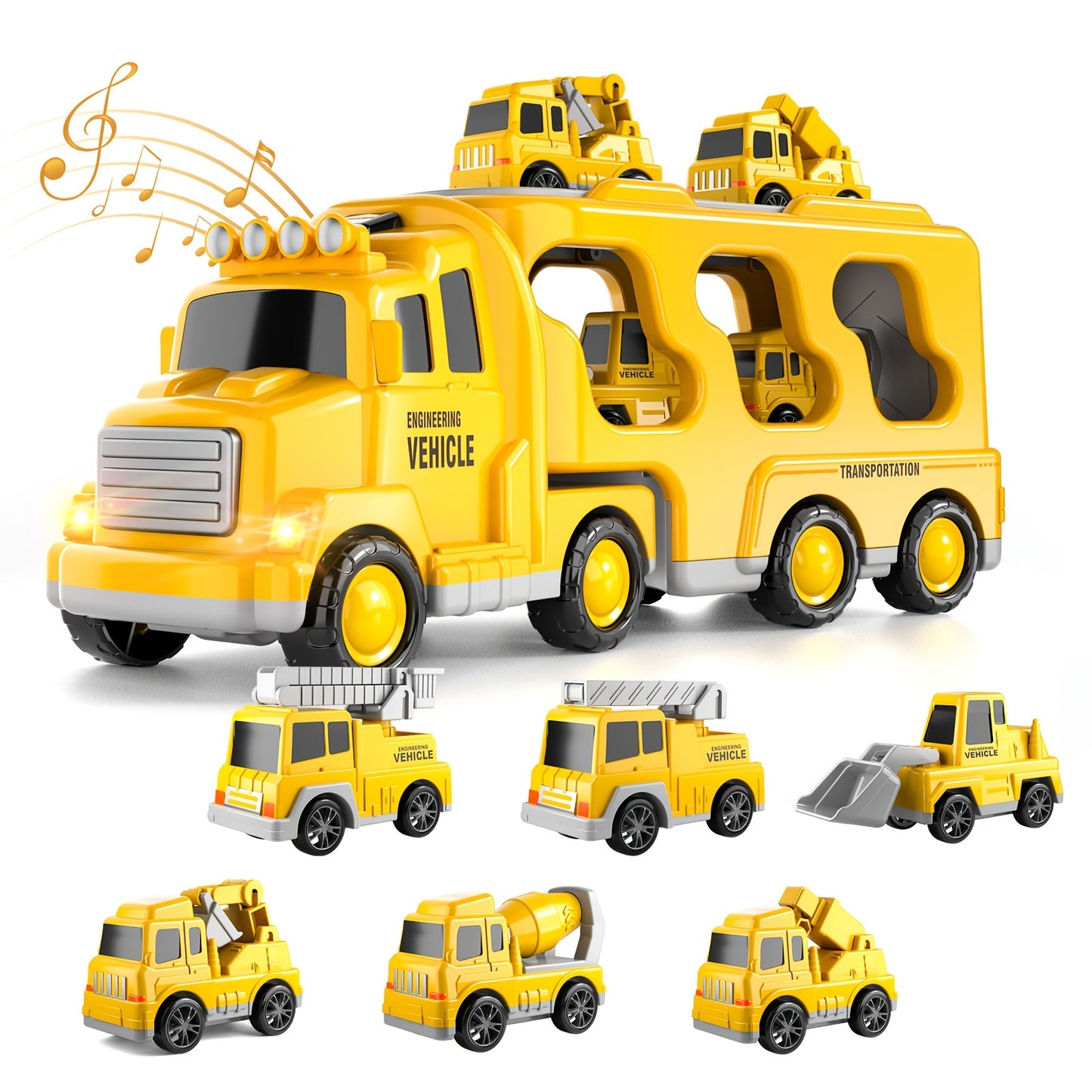 Fire Trucks | Toys 5 In 1 Kids Carrier Fire Truck Cars