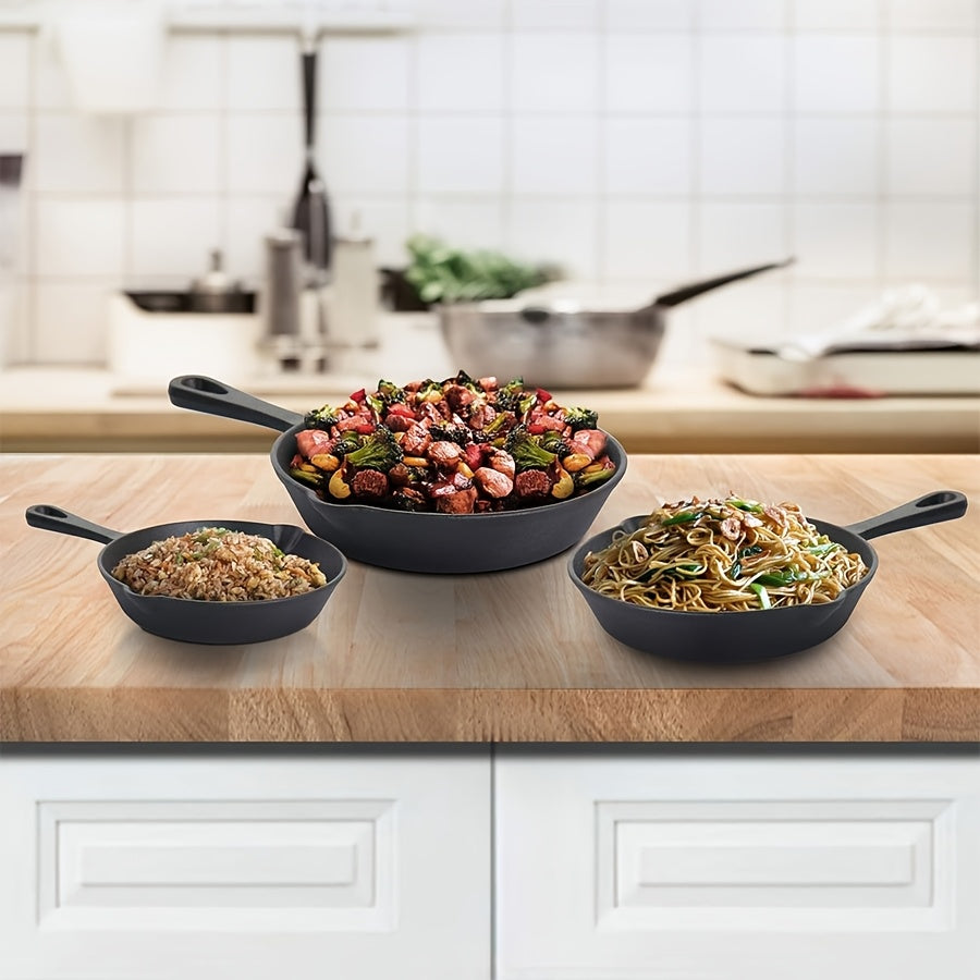 Cast Iron 3PCS 4PCS 5PCS Skillet Set 6 Inch 8 Inch 10 Inch Pan