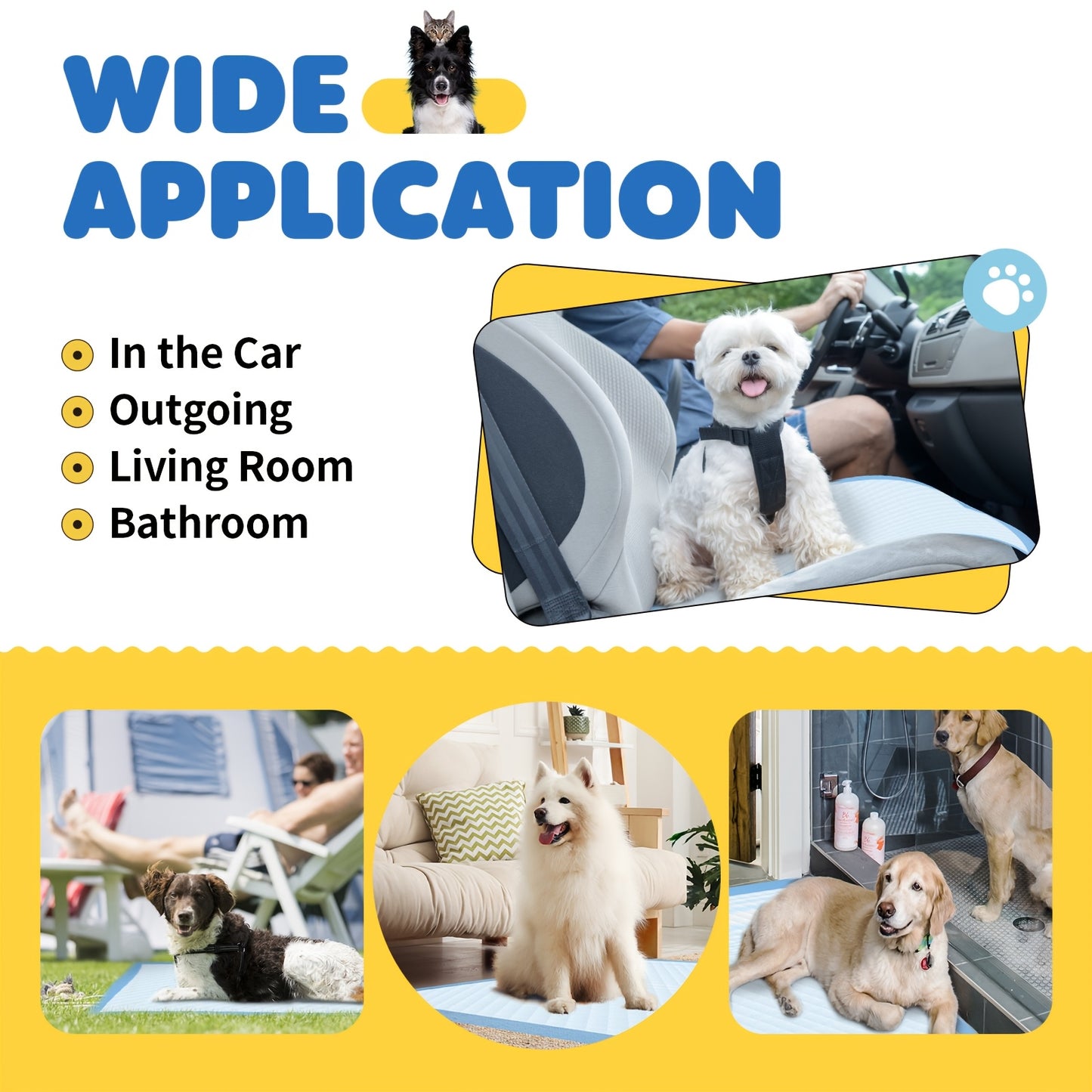 100/40pcs Extra Large Super Absorbent Dog Pee Pads Leak Proof Odor Control Disposable Pet Piddle Pads for Easy Potty Training and Accidents