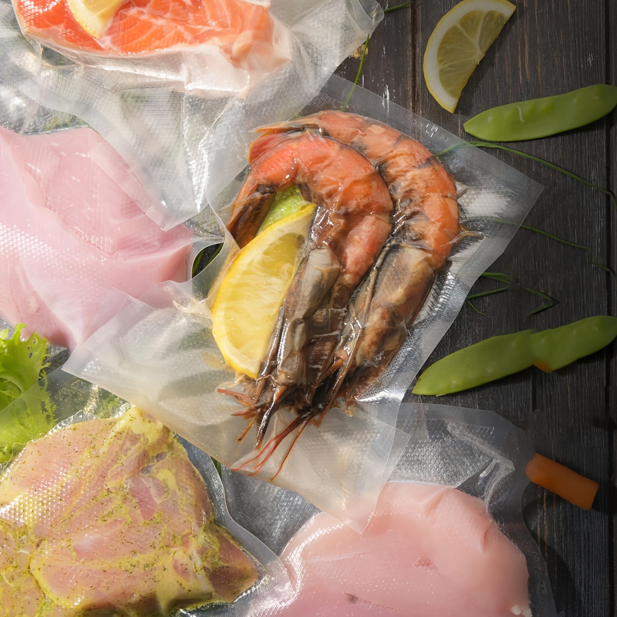 4/6/8pcs Vacuum Bags | Food Storage Bags Free Of BPA