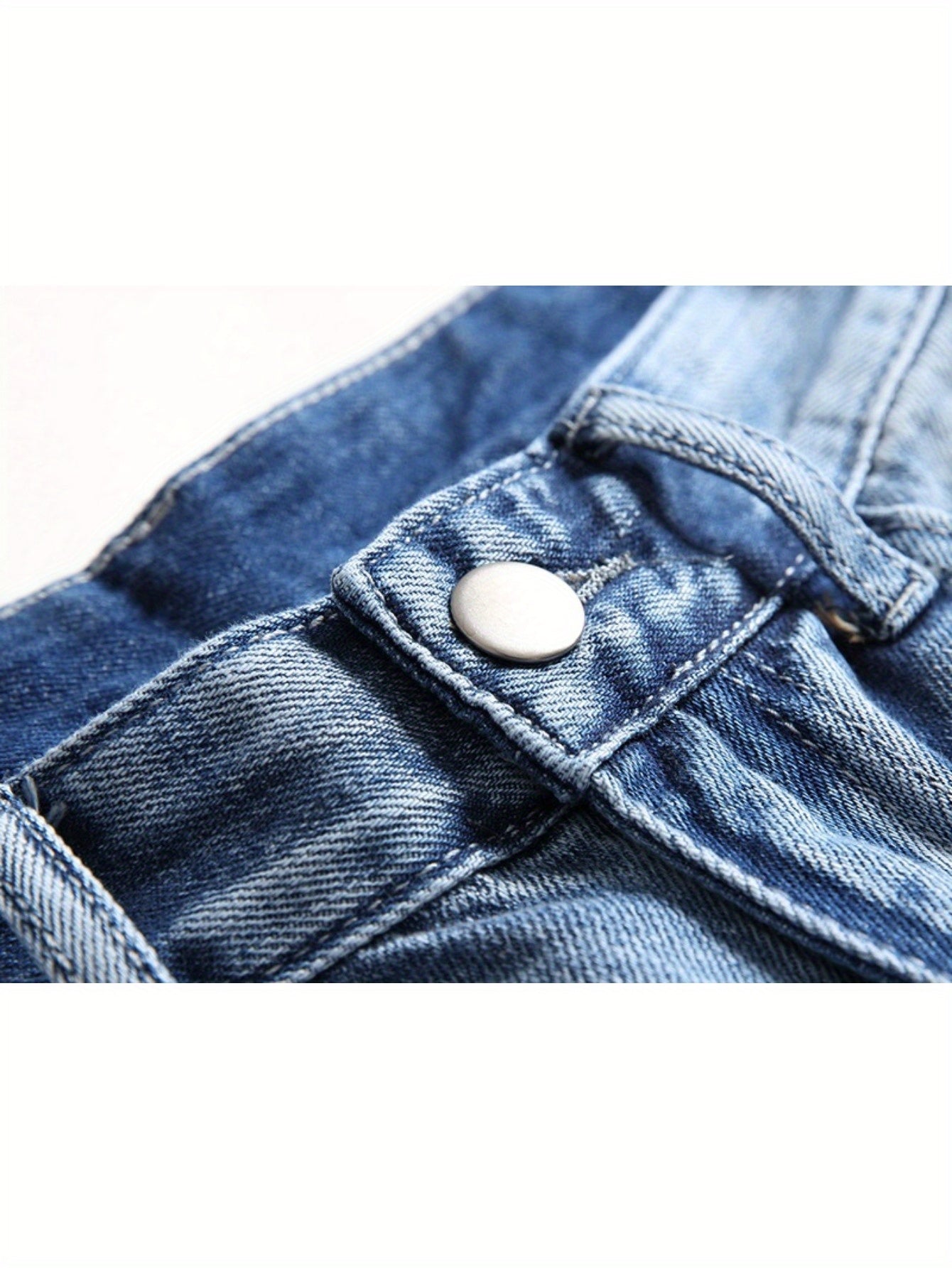 Summer Ripped Denim Shorts for Men Casual Street Style with Pockets