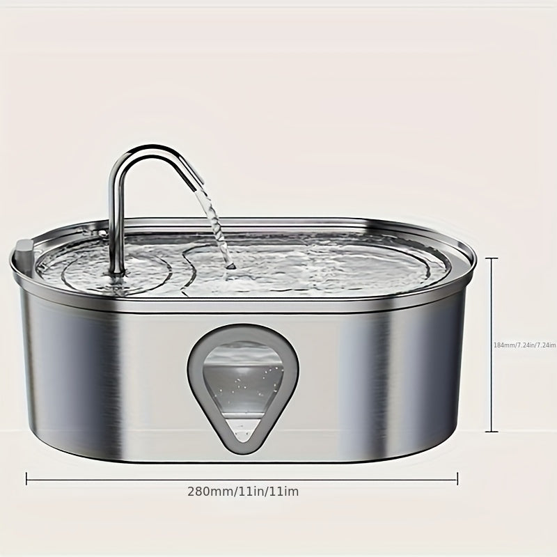 NPET 3.5L Large Pet Water Fountain USB 2-in-1 Dispenser
