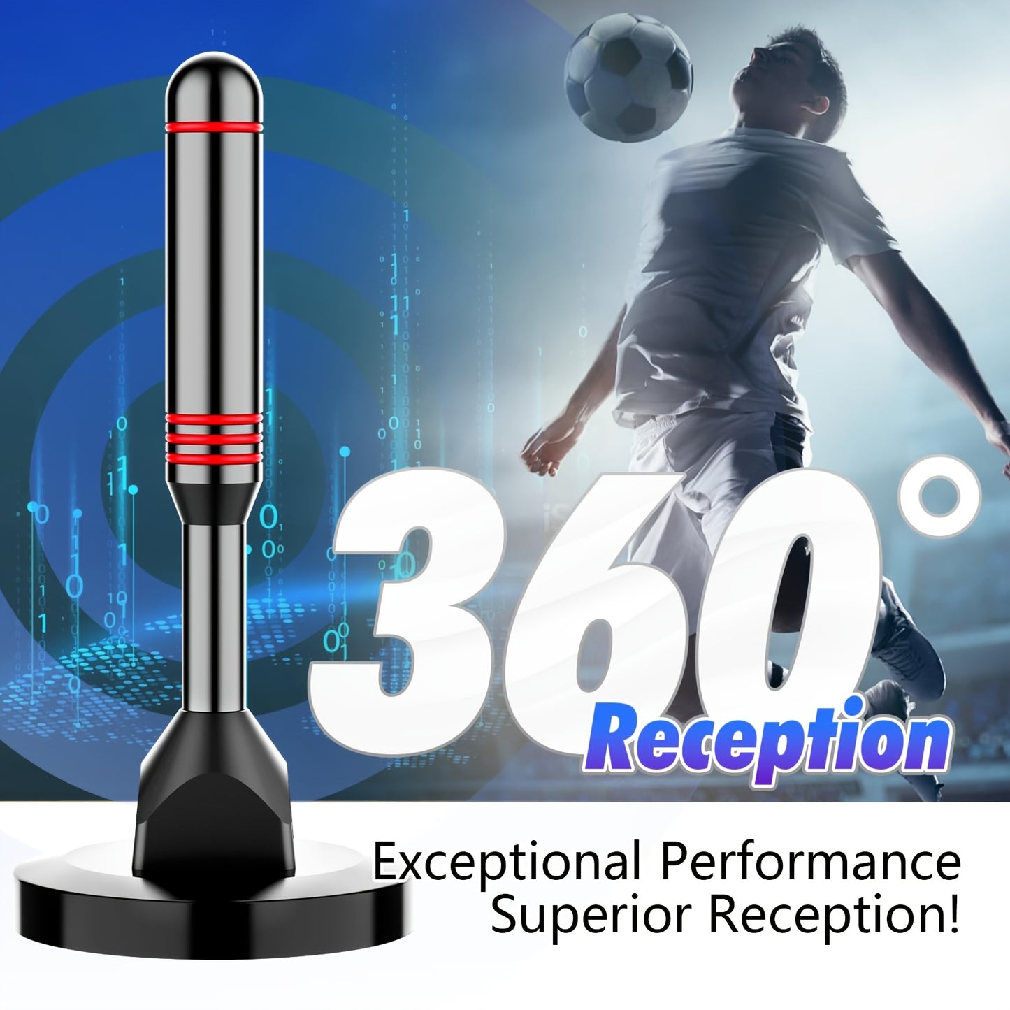 Digital TV Antenna For Smart TV Indoor 2025 With Magnetic Base