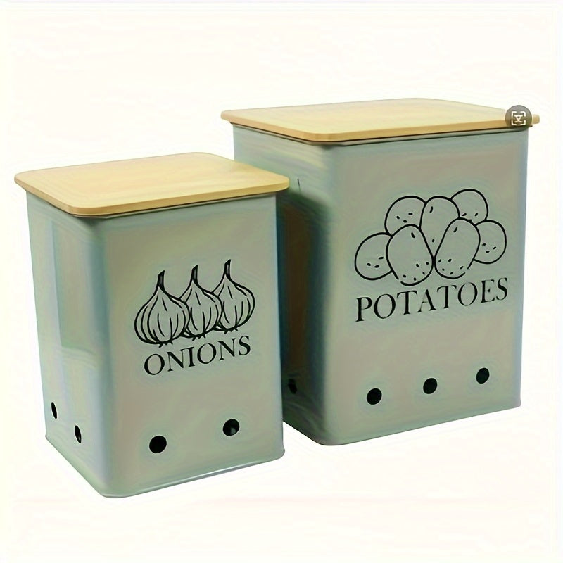 Large Kitchen Storage Canister - Aerated Tin with Lid