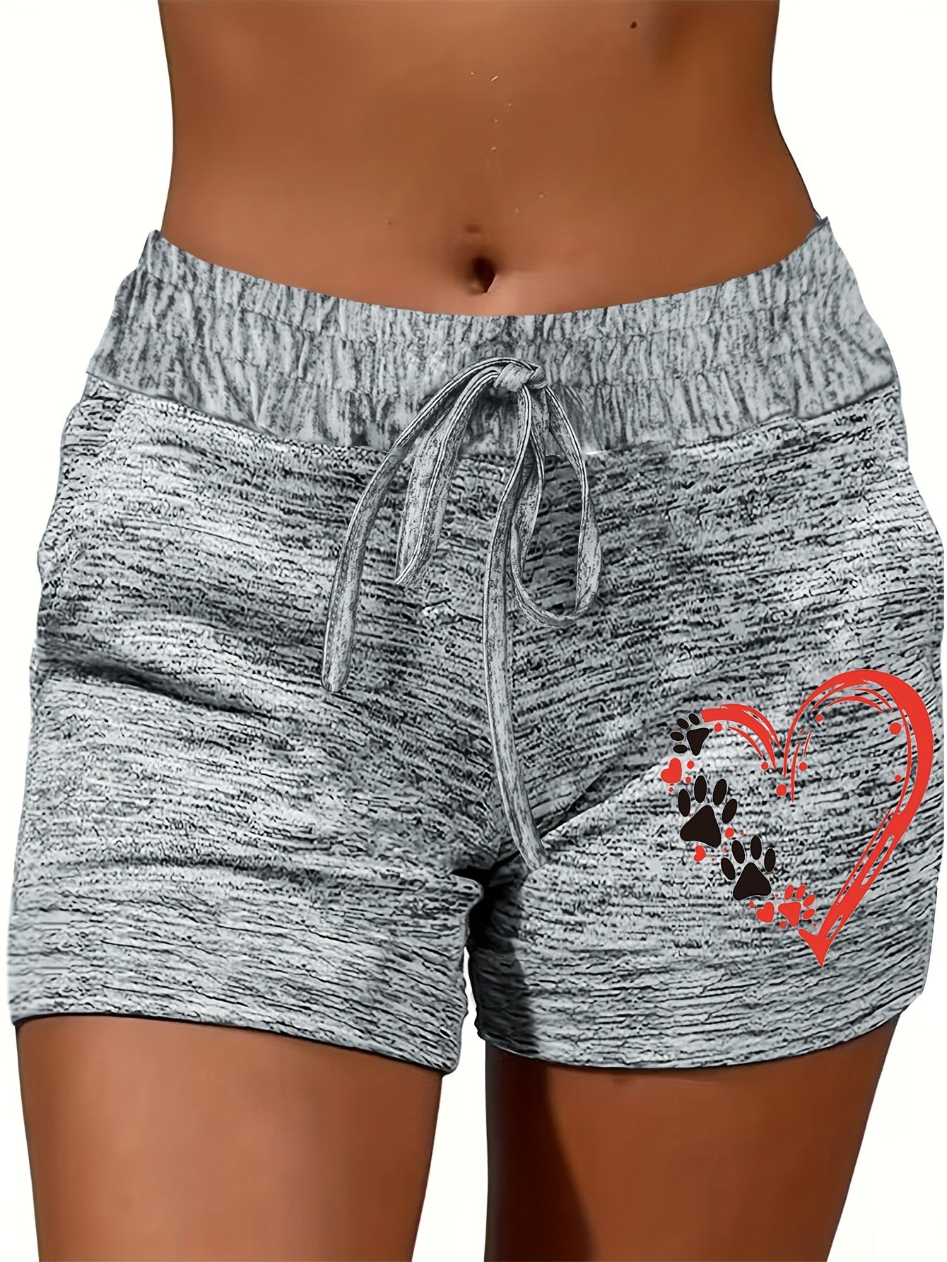 High Waist Shorts Casual High Waist Drawstring Waist Shorts