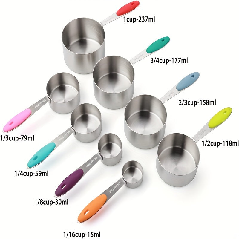 Colorful Measuring Cups Set 8/17pcs Stainless Steel Baking Tools