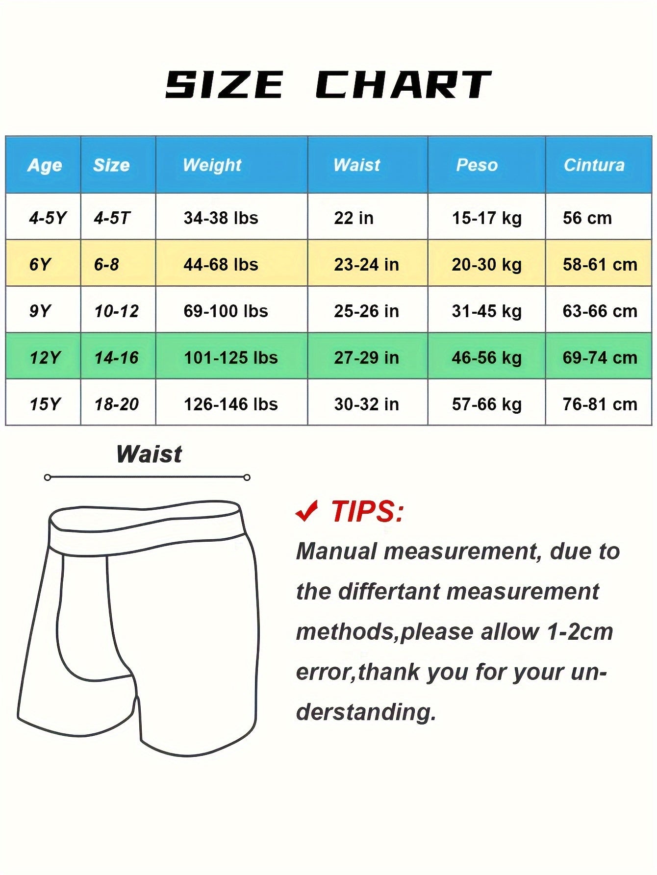 5pcs Cotton Boxer Breathable Boys' Briefs Comfort Fit