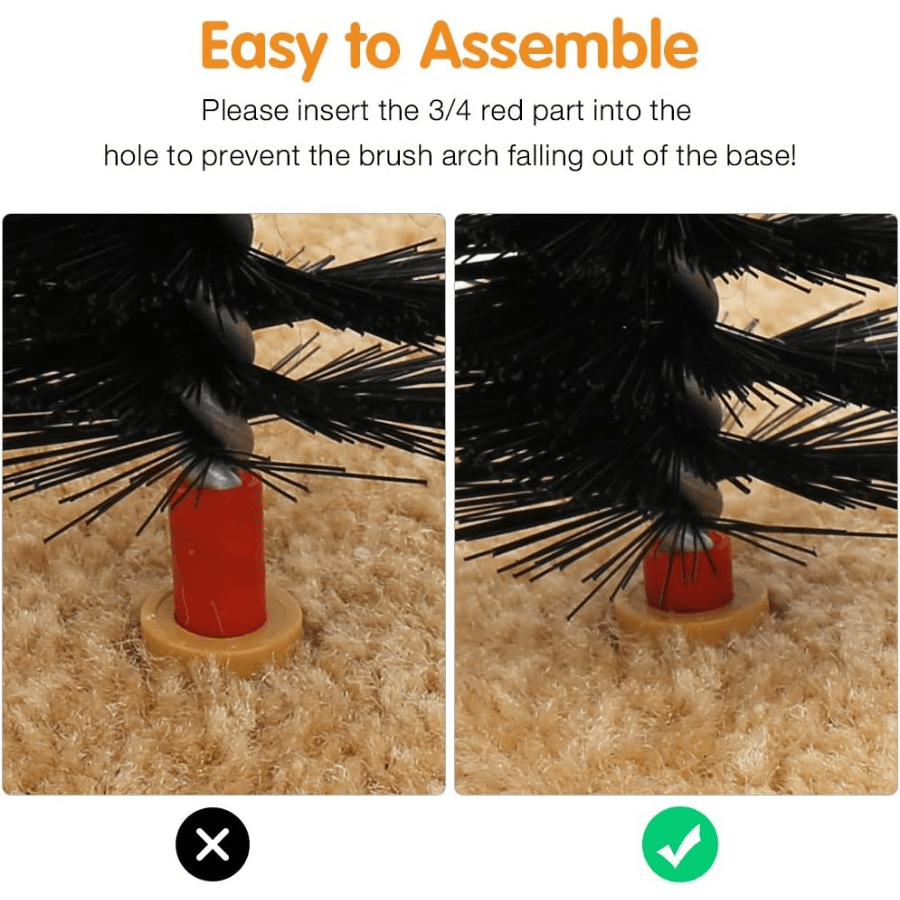 1 Set Cat Scratcher and Self Groomer Arch with Hair Brush and Kitten Toy for Indoor Cats