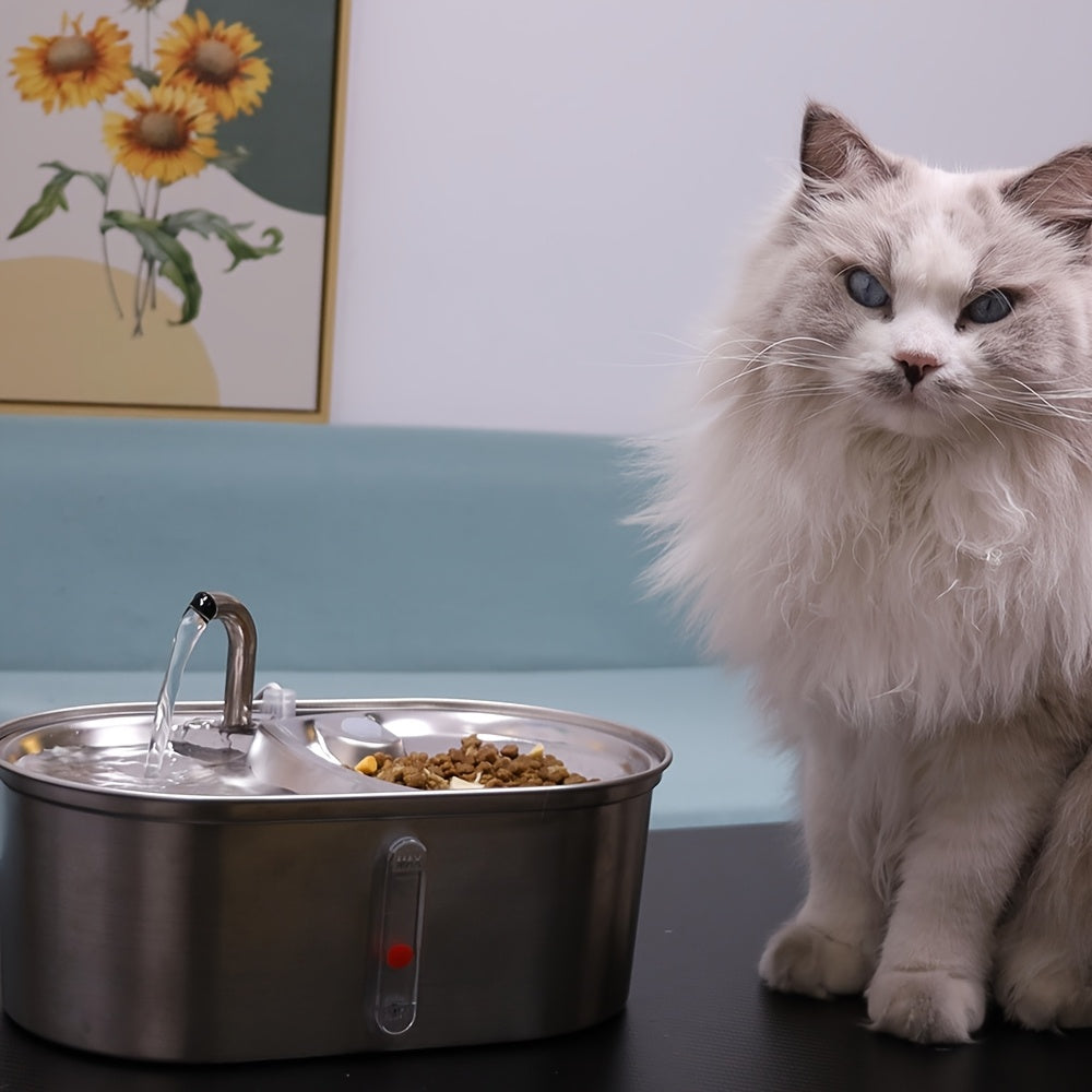 NPET 3.5L Large Pet Water Fountain USB 2-in-1 Dispenser