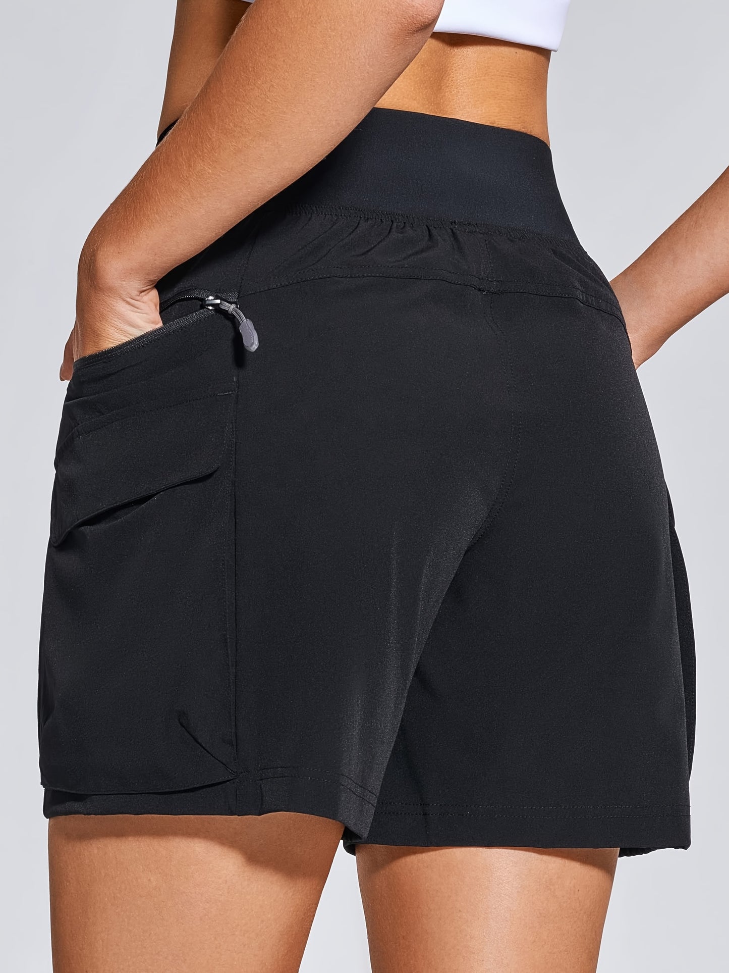 Women's Quick-Dry UPF 50+ Hiking Cargo Shorts with Pockets