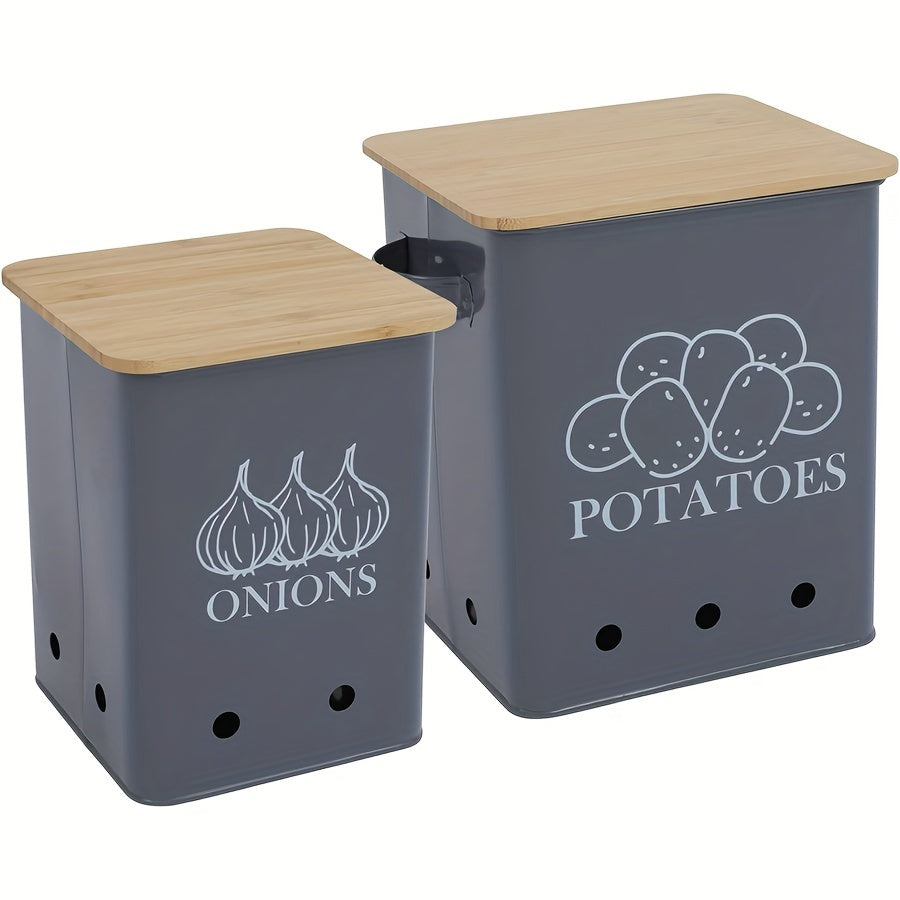 Large Kitchen Storage Canister - Aerated Tin with Lid
