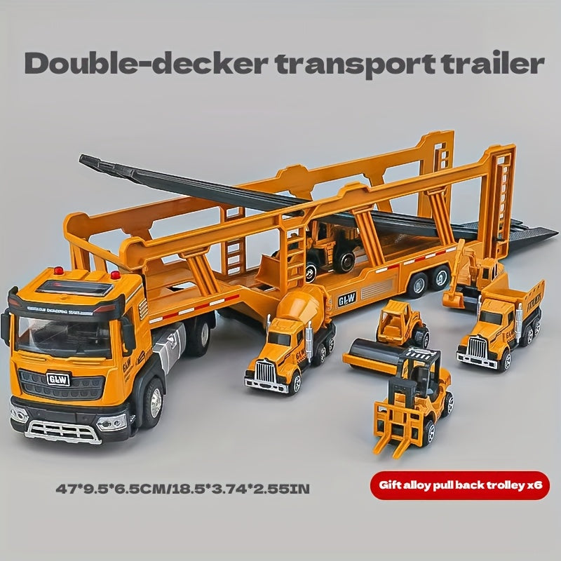 BWXN Truck King Alloy Toy Set - Construction Vehicle Playset