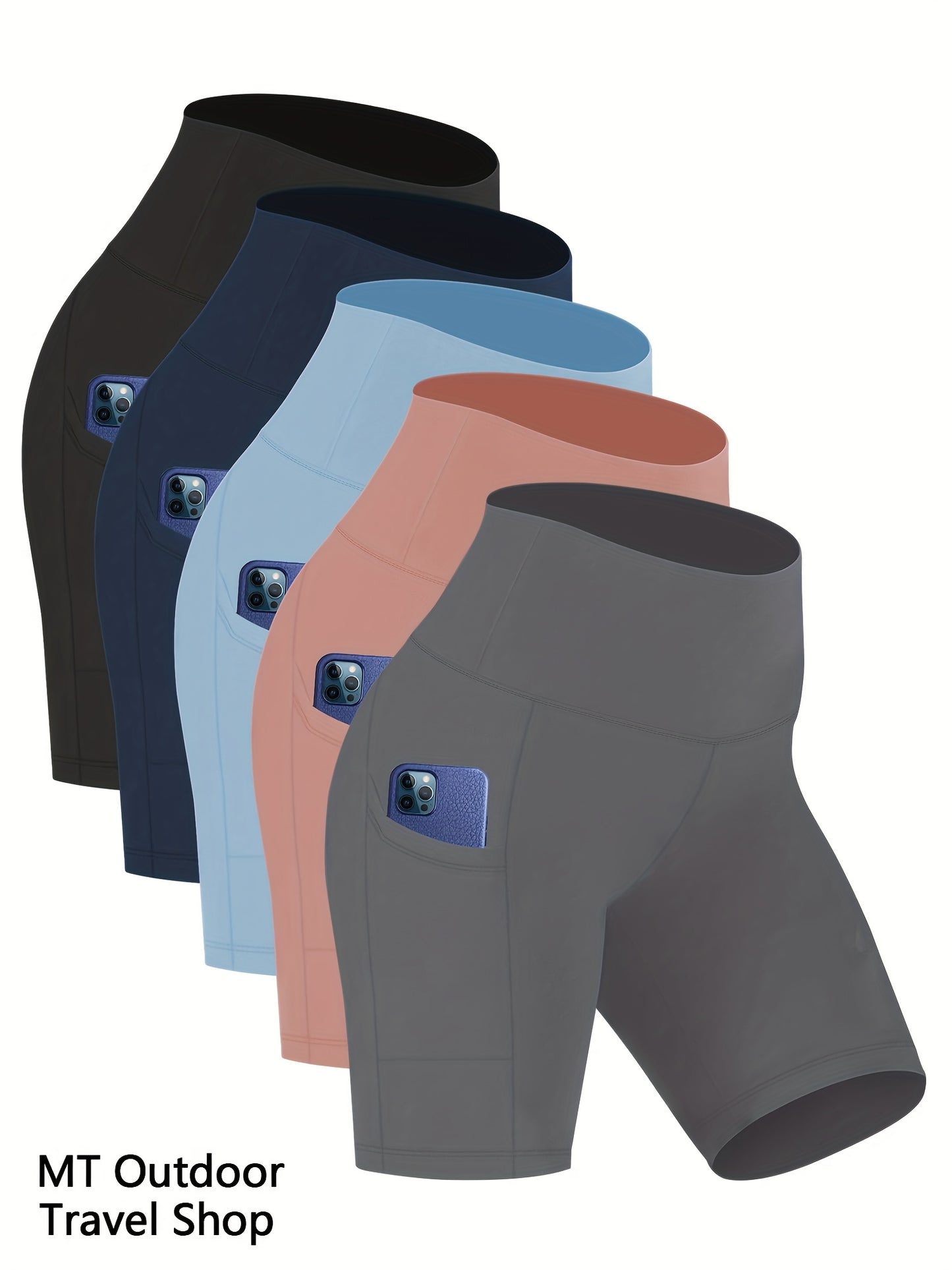 Women's High Waisted Yoga Shorts Tummy Control Butt Lifting