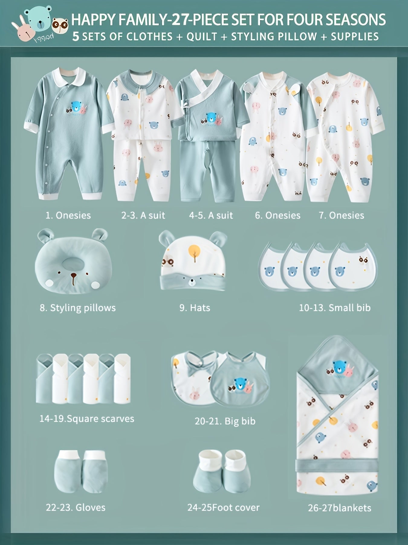 Baby Boy Clothes Newborn Daily Necessities Complete Set