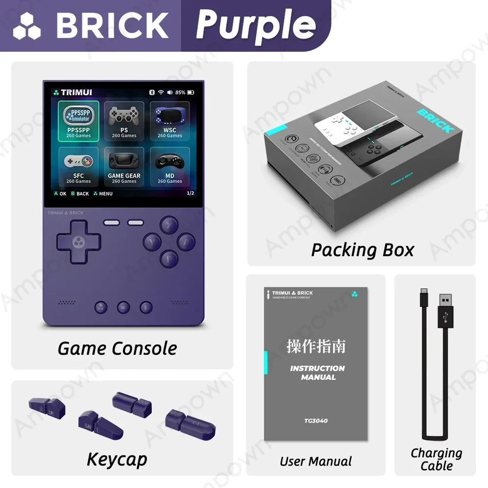 TRIMUI BRICK Handheld Game Console 3.2'' IPS Screen Trimui UI