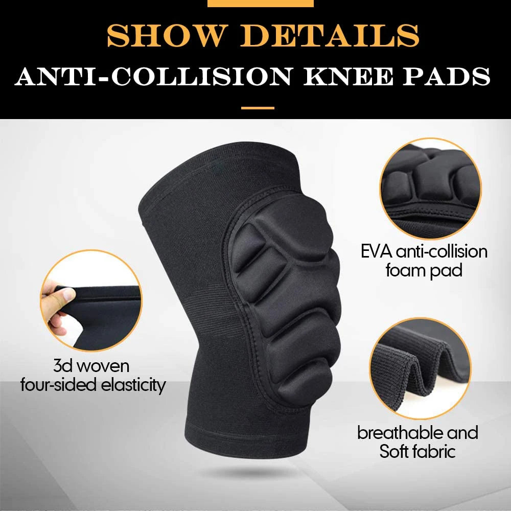 1Pair Knee and Elbow Pads,Thick Sponge Collisioned Knee and Support Sleeve pads