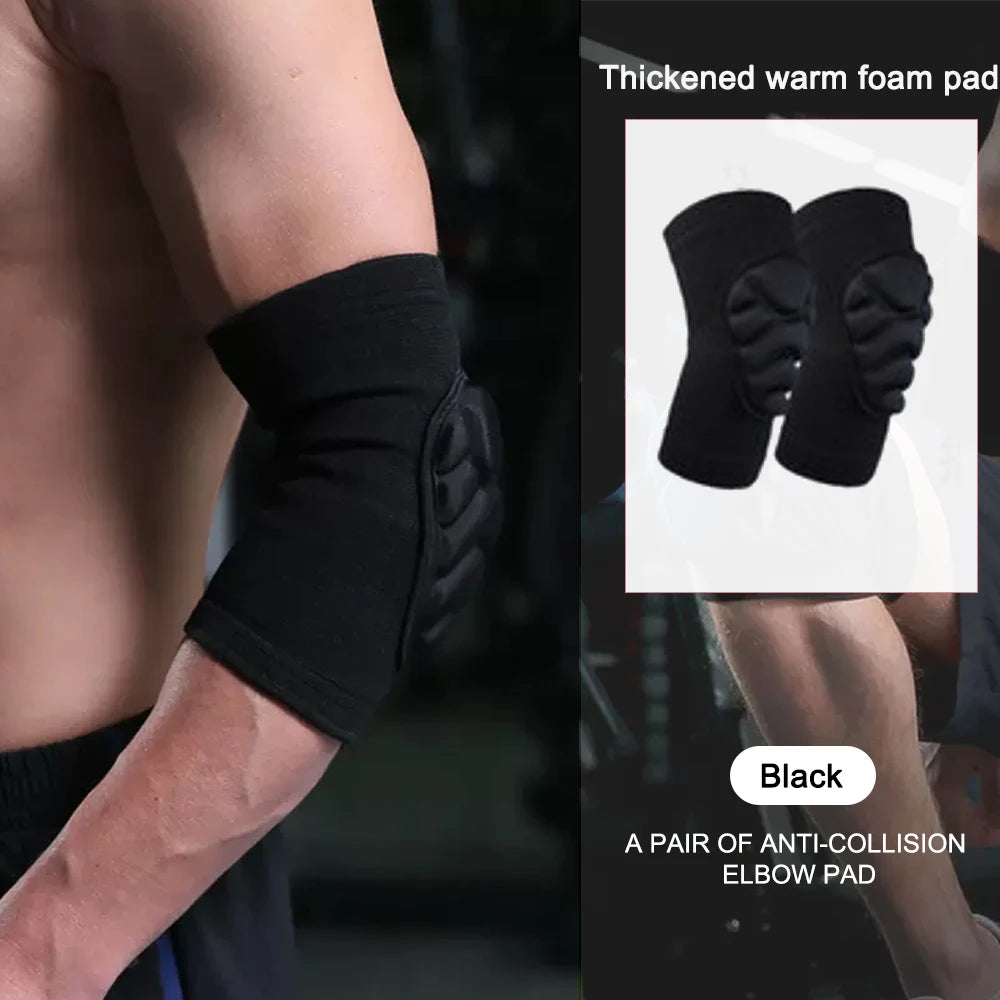 1Pair Knee and Elbow Pads,Thick Sponge Collisioned Knee and Support Sleeve pads