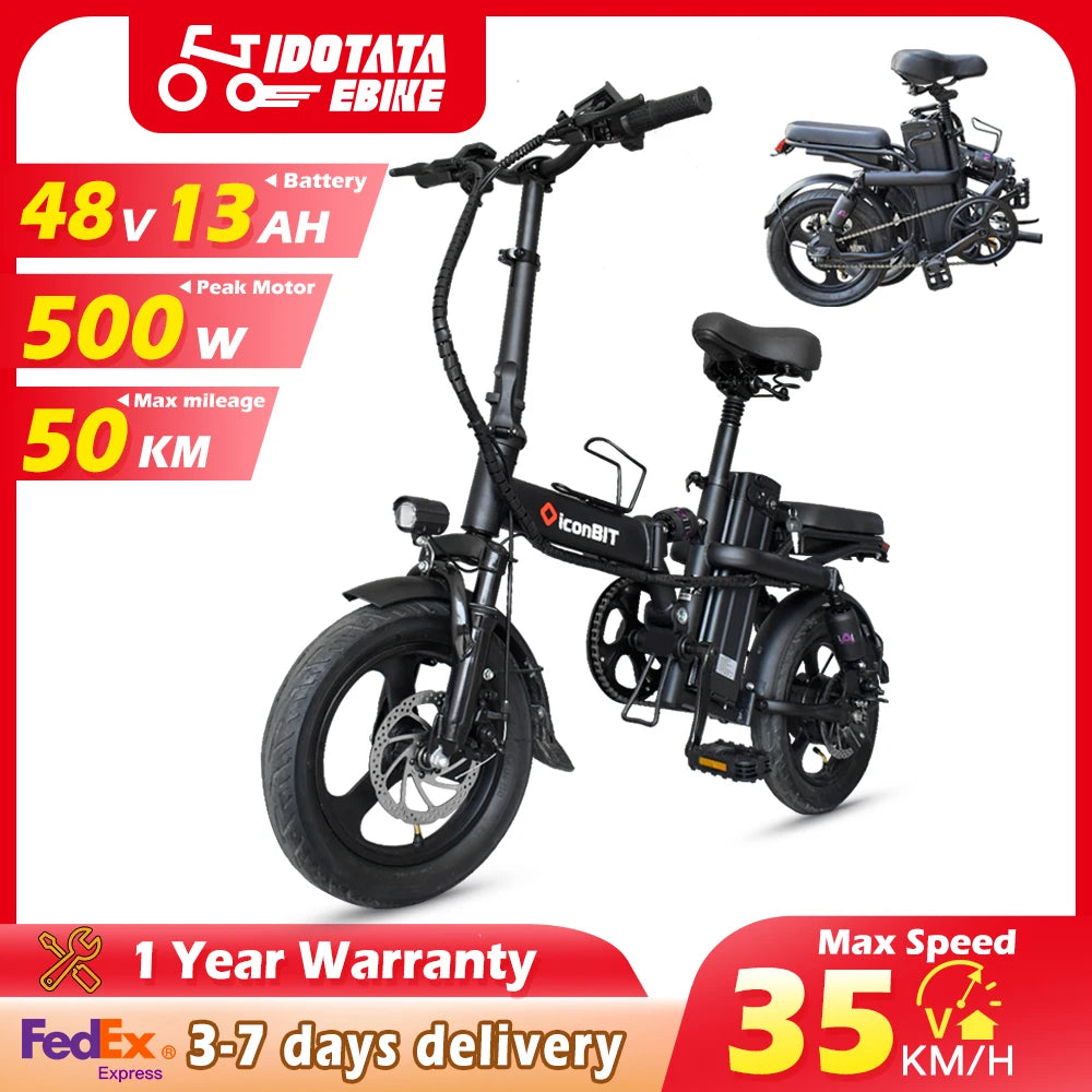 400W Ebike 35km/h 48V 30AH Removable Battery Electric Bike