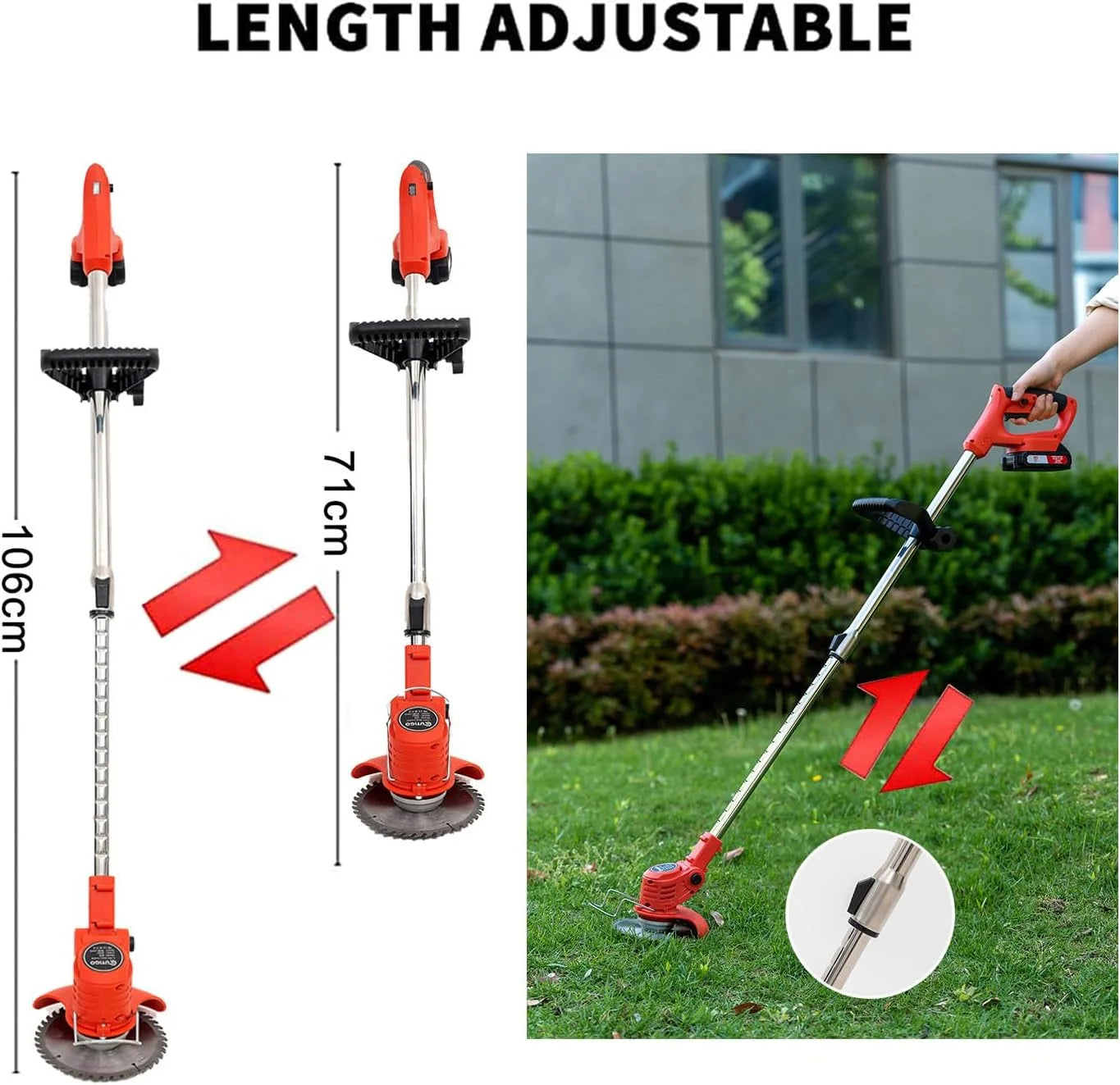 OUTIGO Cordless String Trimmer, Edger & Weed Trimmer