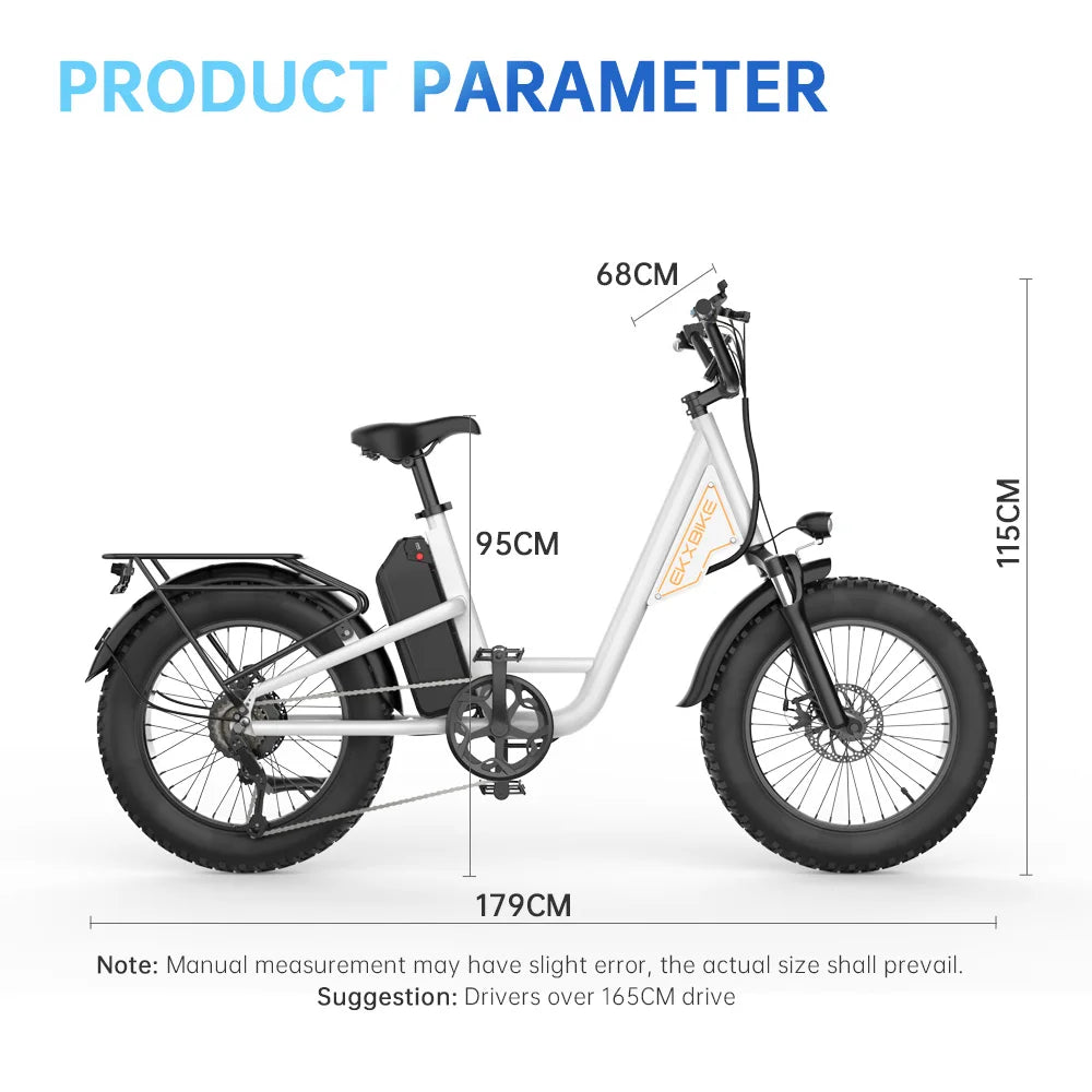 EKX L1 Adult Electric Bike 1000W Motor 34MPH 7 Speed Ebike
