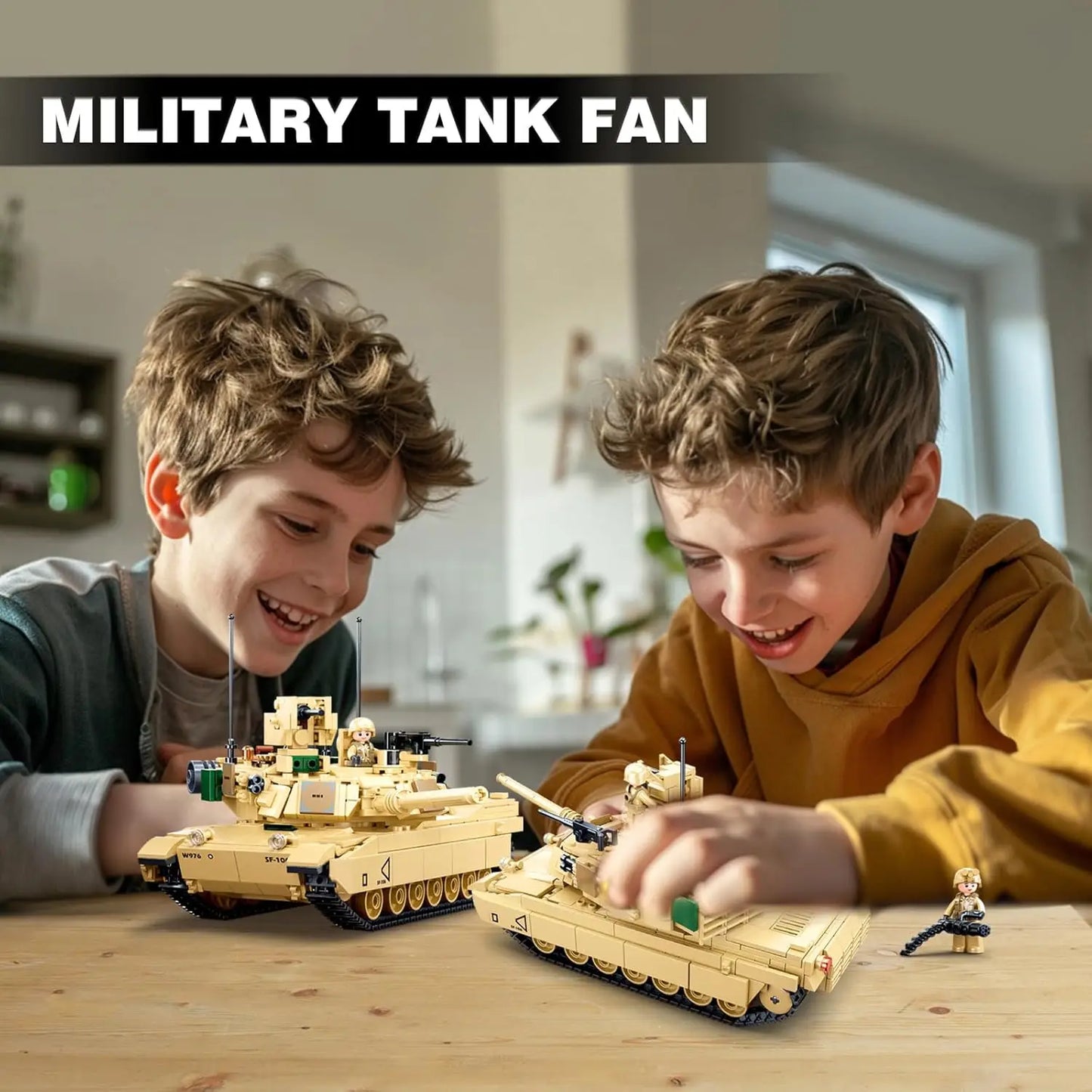 781PCS Military Series Model Building Block Toys M1A2 Tank