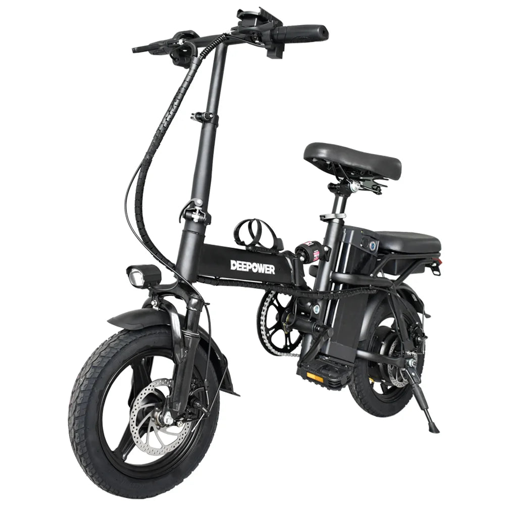 Electric Bike for Adults, 20 mph Folding Ebike, 14" Adults Electric Bicycles,3 Levels 2