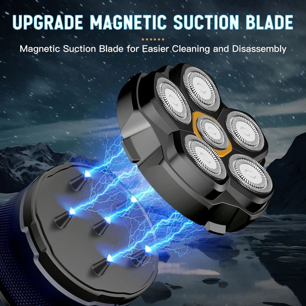 Solimpia Head Shavers for Bald Men - High-Speed 6D Razor