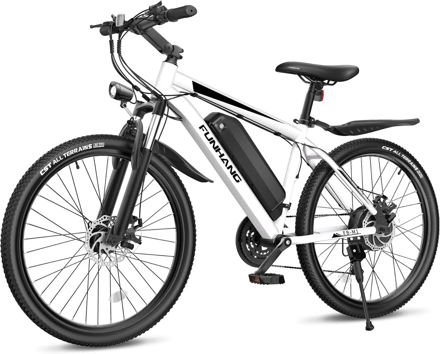 Electric Bike, 26'' 1000W Peak Ebike,Up to 50 Miles 21.7MPH with 48V 374.4WH Removable Battery
