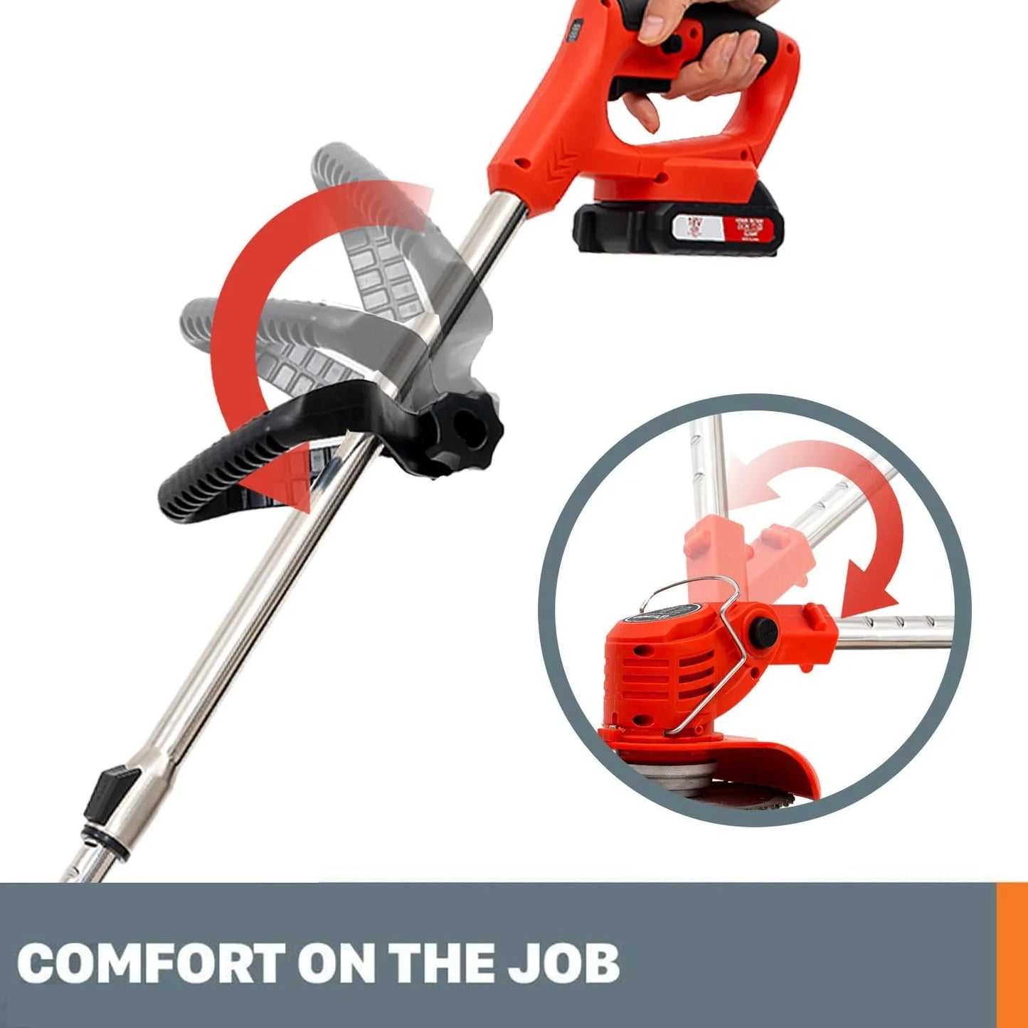 OUTIGO Cordless String Trimmer, Edger & Weed Trimmer