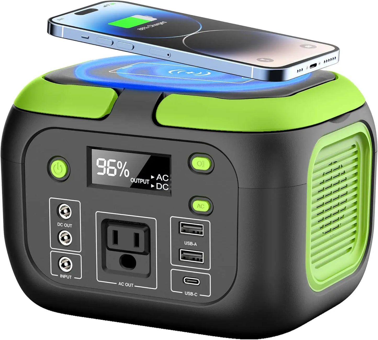 Portable Power Station Solar Generator Power Bank with AC Outlet 110V,, USB for Outdoor Camping RV