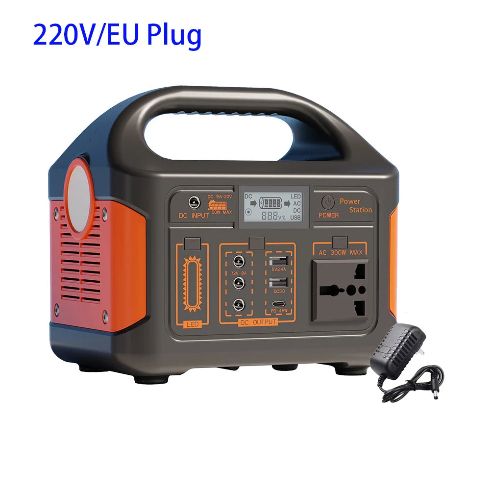 100W/300W 24000mAh LiFePO4 Portable Power Station