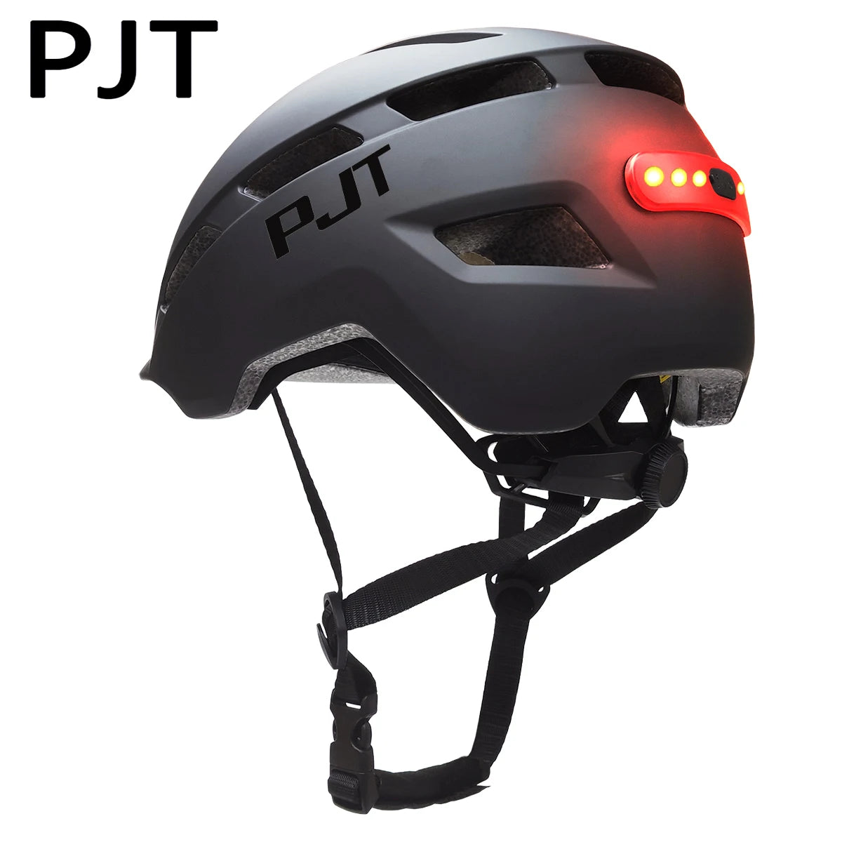 PJT New Cycling Helmet In-Mold Mountain Road USB Rechargeable Tail Light