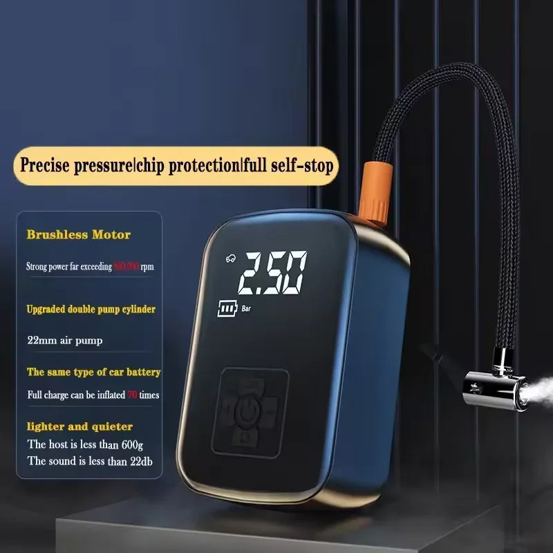 Portable Bicycle Pump 150 PSI Bike Manual Air Pump Balloon Tire Inflator Electric Tire Inflator
