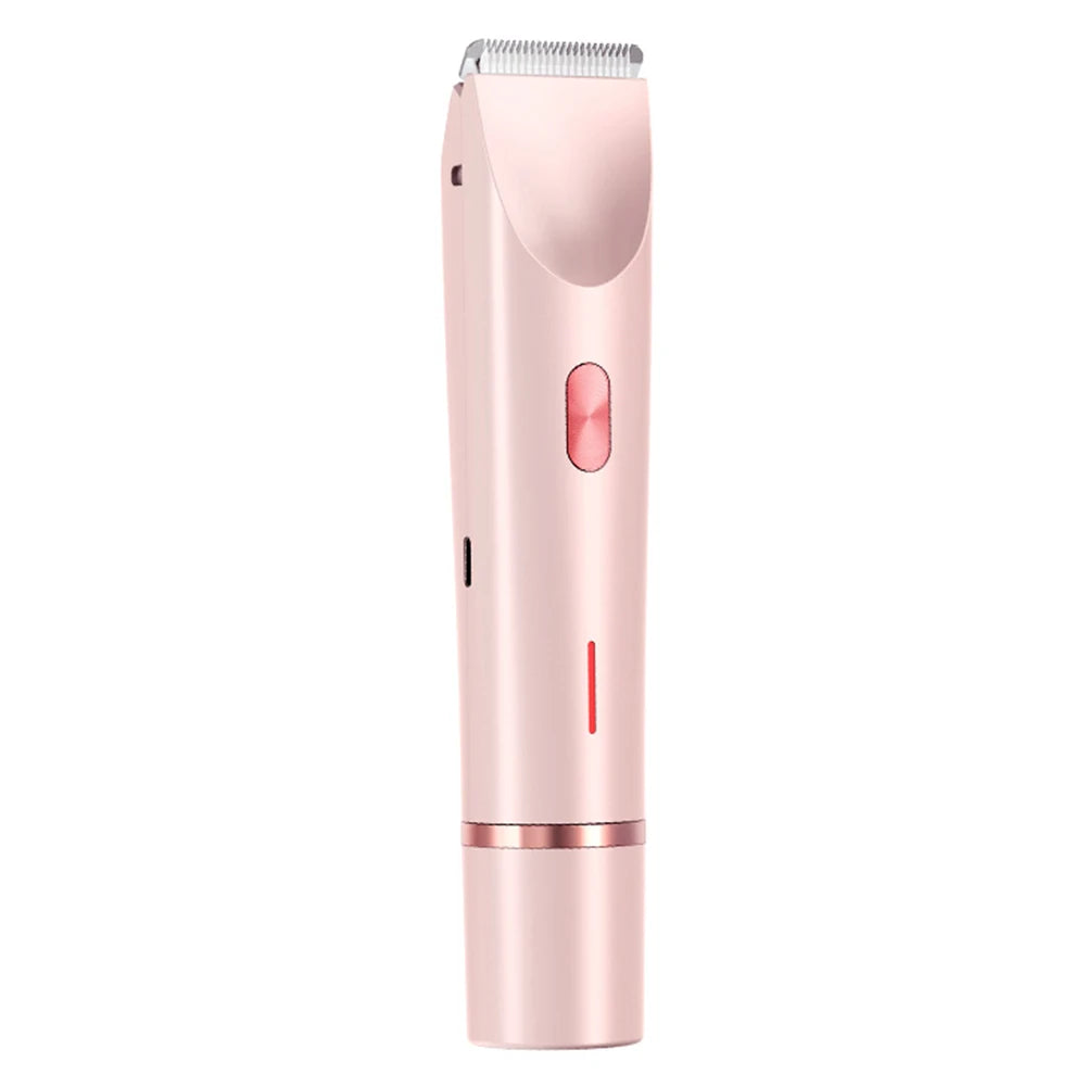 Women Electric Razors 2 in 1 Dual-Head Painless Trimmer