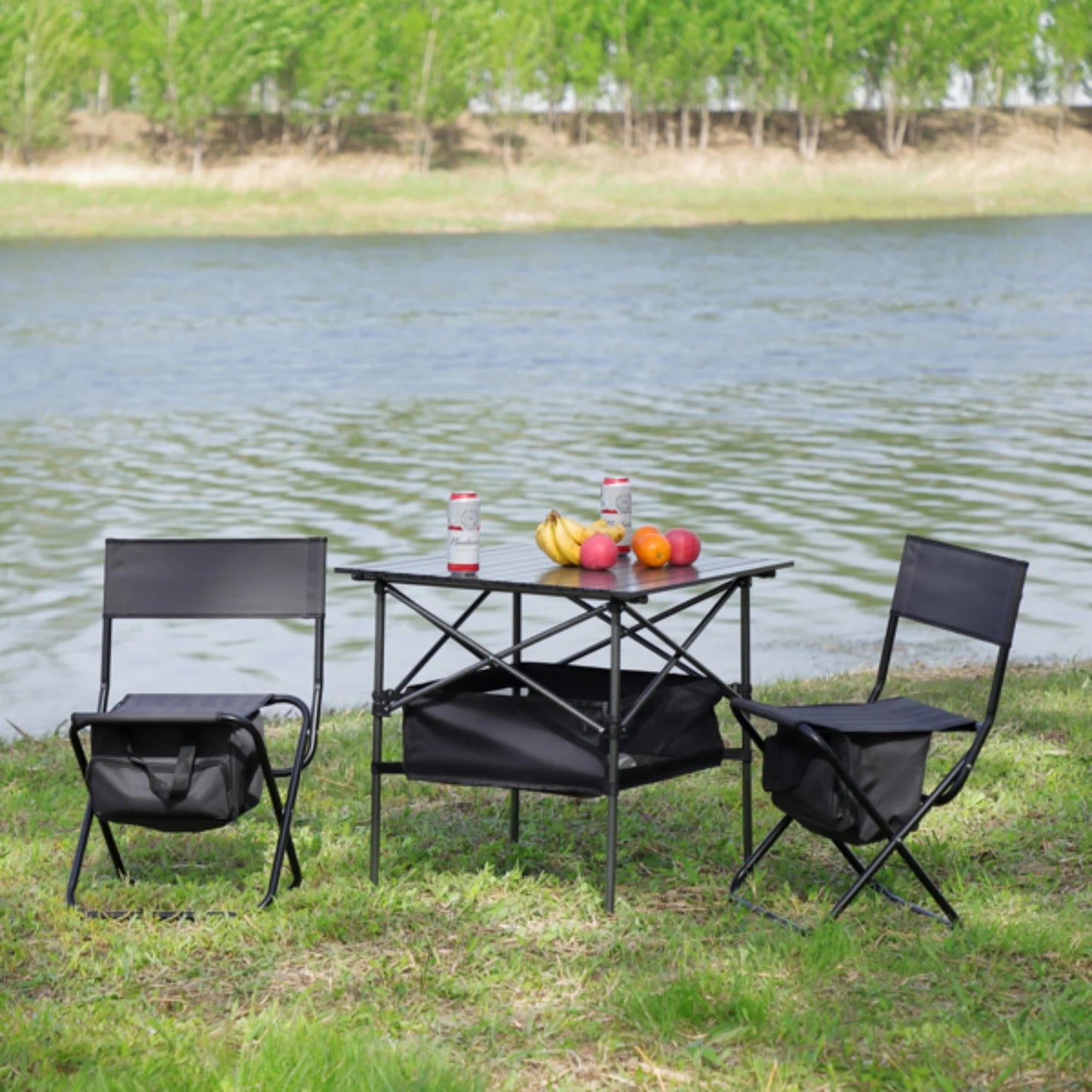 Folding Outdoor Table and Chairs Set for Indoor, Outdoor Camping, Picnics, ,Backyard, BBQ, Party