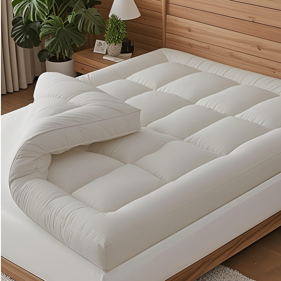 Extra Thick Fitted Mattress Topper Cooling Pad Cover
