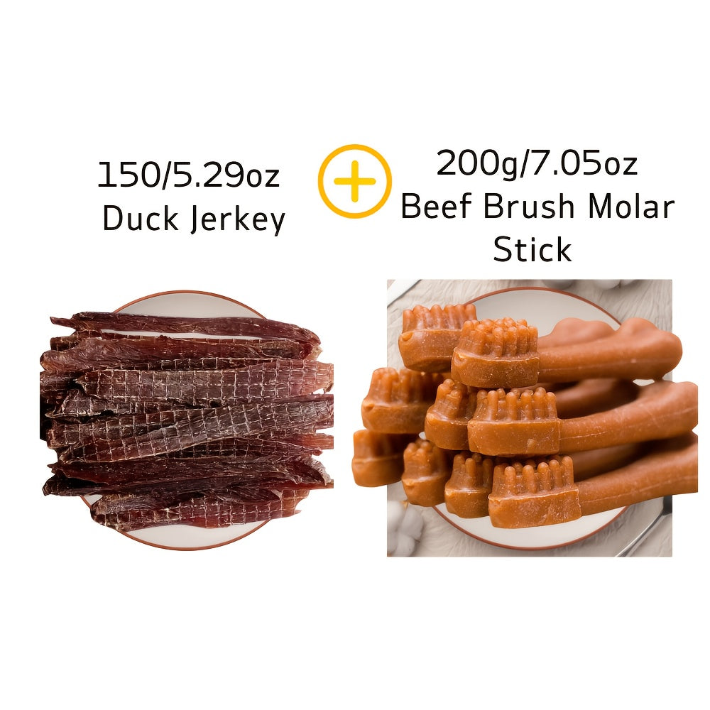 14.11oz 400g Mixed Flavor Series Dog Jerky Chicken and Duck Milk Chewy Treats High Protein Low Fat Long Lasting Durable Training Rewards for Small Medium and Large Dogs