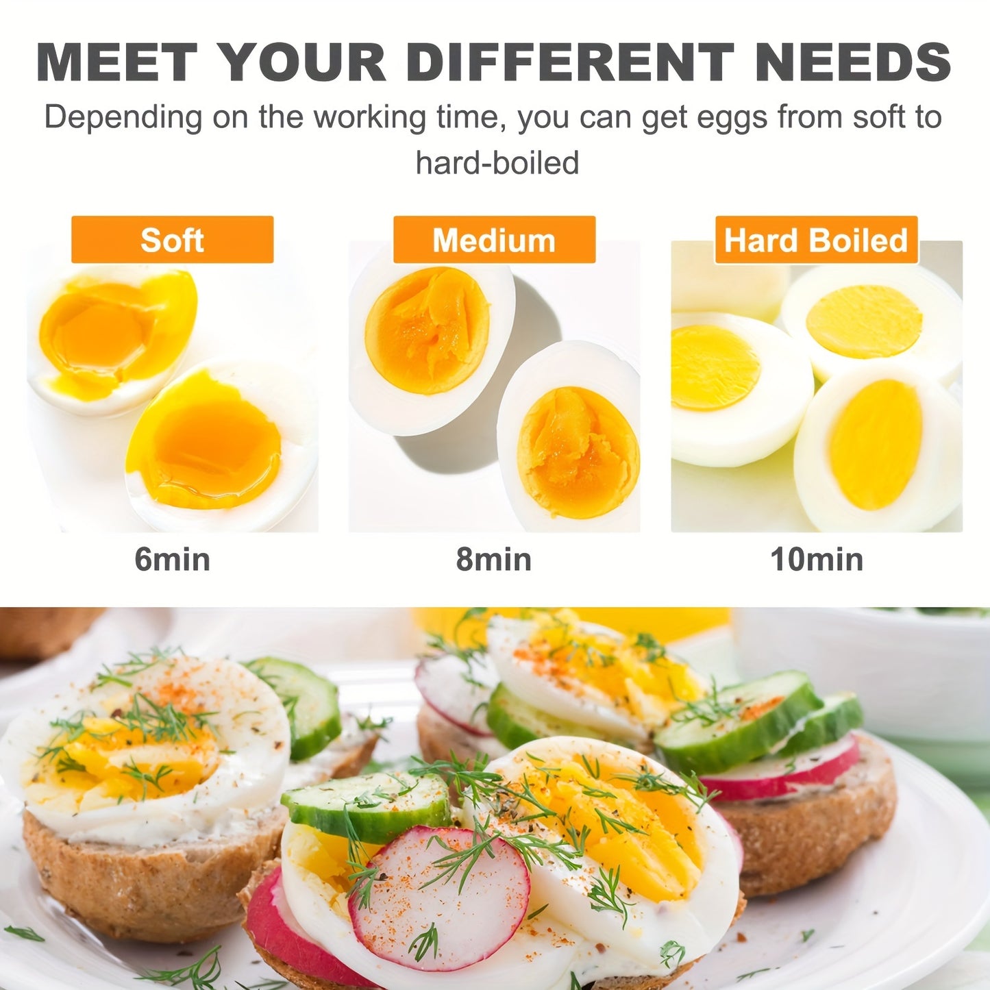 14 Egg Capacity Rapid Egg Cooker for Perfect Eggs Every Time