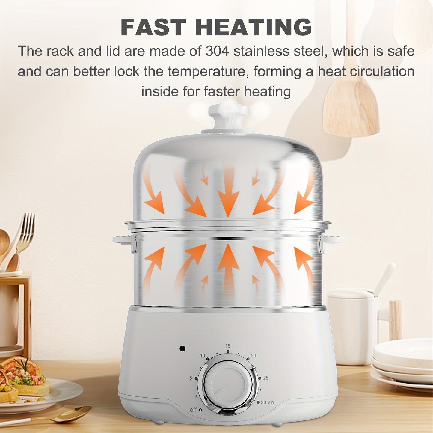 14 Egg Capacity Rapid Egg Cooker for Perfect Eggs Every Time