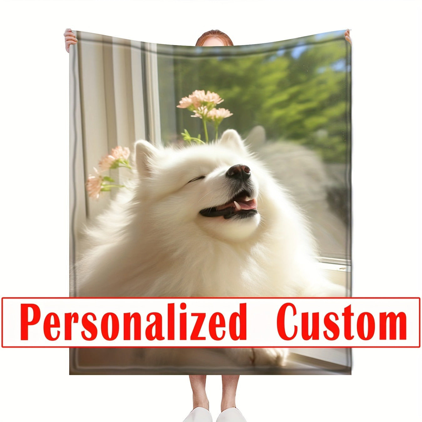 Personalized Flannel Blanket with Custom Photo & Text
