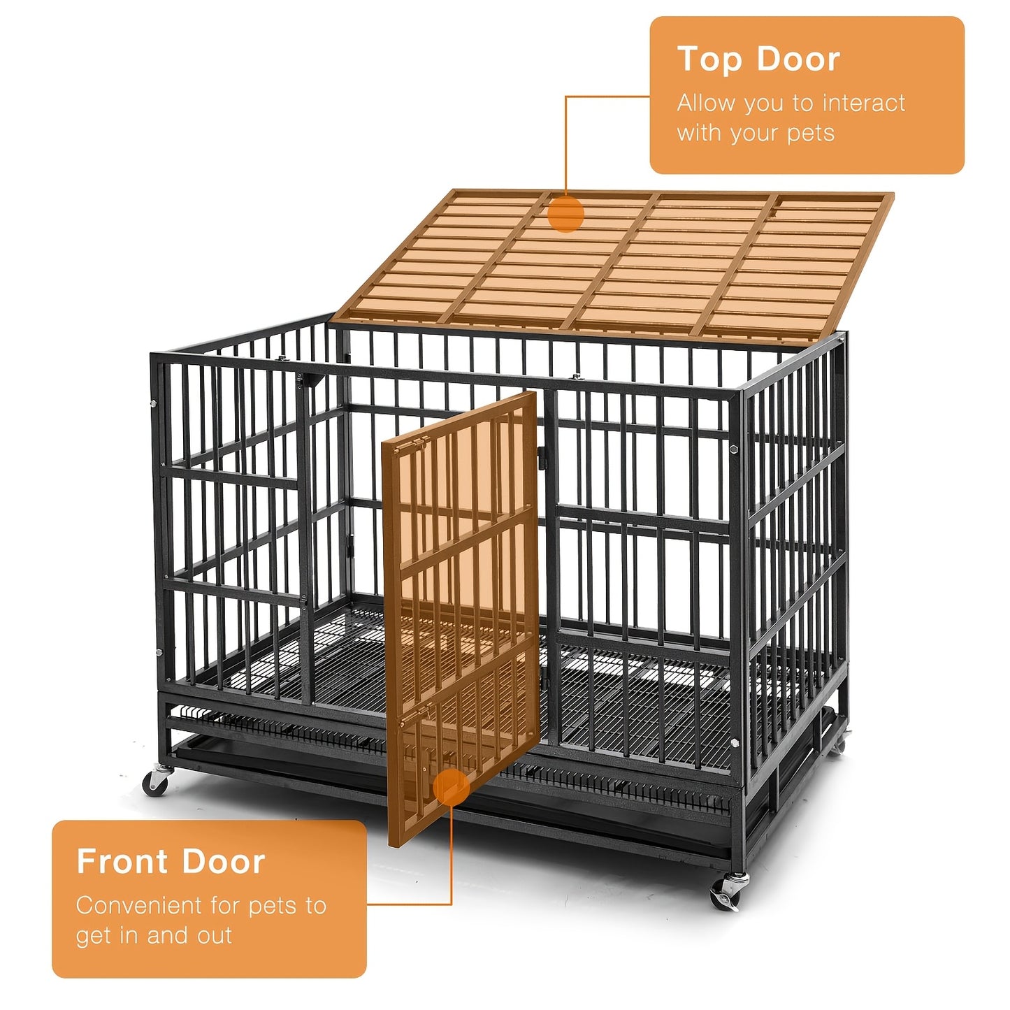 Extra Large XL XXL Heavy Duty Escape Proof Dog Crate