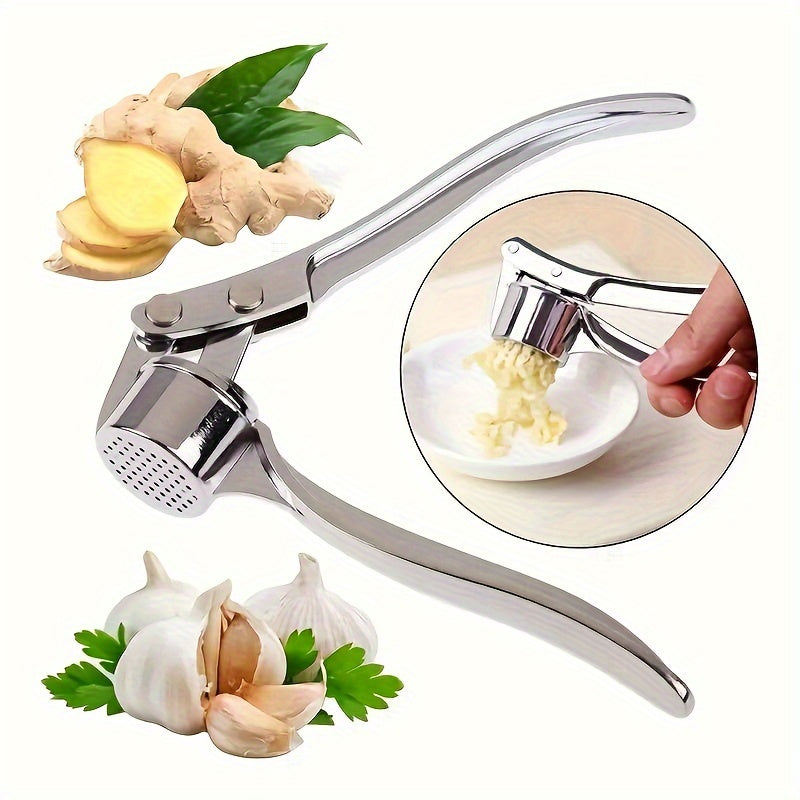Stainless Steel Multi-functional Garlic Press and Grinder